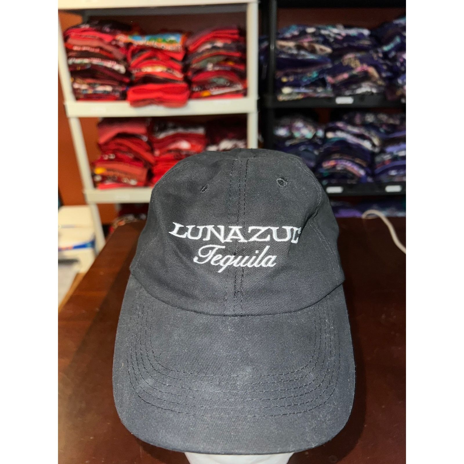 Vintage Lunazul Tequila Hat Black Cap Headwear Alcohol Drink Size ONE SIZE - 2 Thumbnail