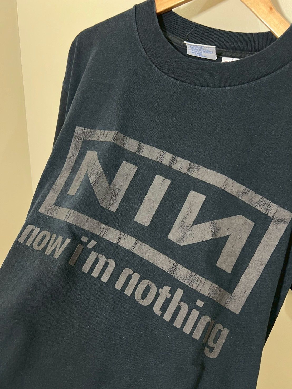 Band Tees × Vintage Vintage 1994's NIN Nine Inch Nails "Now I'm Nothing" bnz01 Size US XL / EU 56 / 4 - 7 Thumbnail