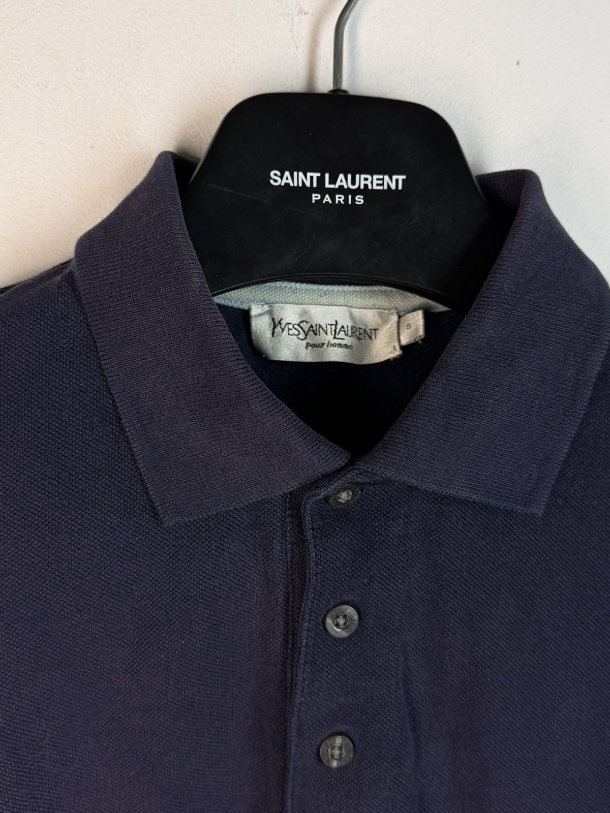 Yves Saint Laurent Navy YSL Polo Shirt Summer YSL T-shirt YSL Shirt Size US S / EU 44-46 / 1 - 6 Thumbnail