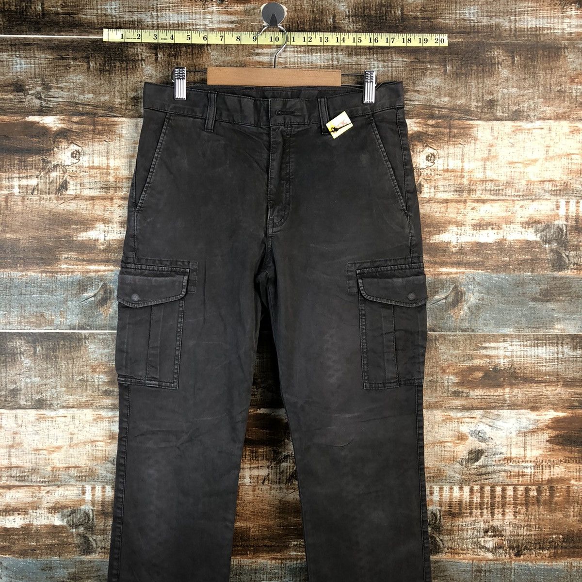 Japanese Brand Uniqlo Brown utility tactical Cargo Multipocket Pants #A2525 Size US 29 - 2 Thumbnail