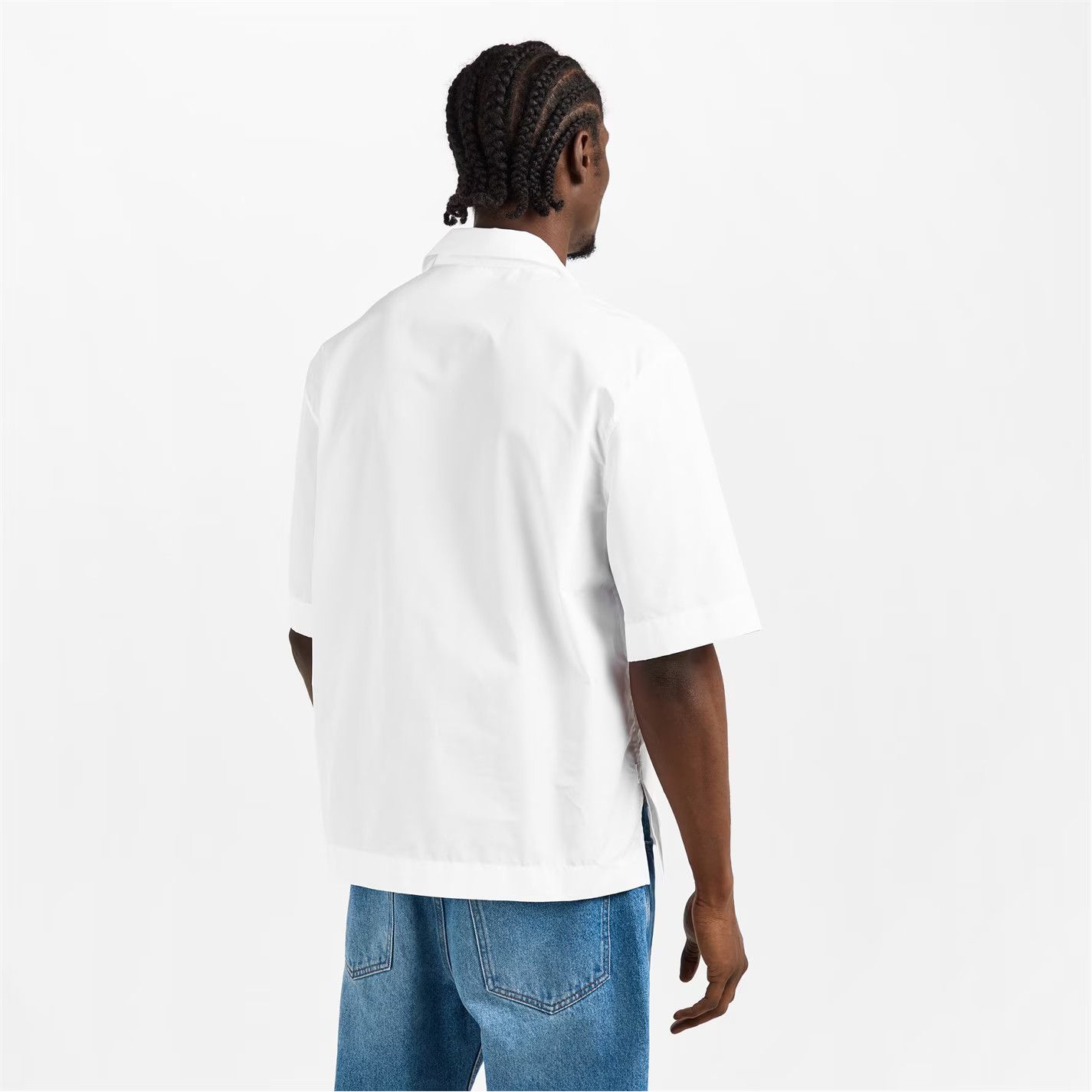 Givenchy o1g2r1mq0426 Boxy Fit Short Sleeve Plain Shirt in White Size US S / EU 44-46 / 1 - 4 Thumbnail
