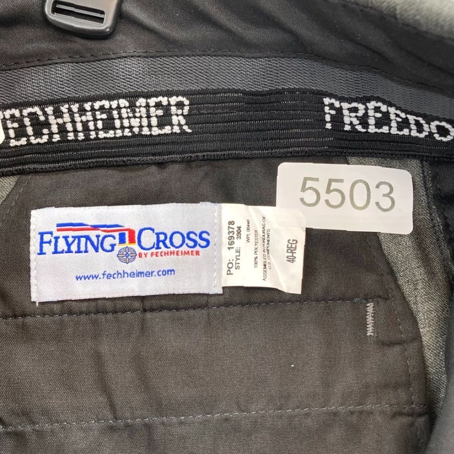 Vintage Flying Cross Mens Green 40 Reg Relaxed Fit Straight Leg Pants NWT Polyester Chino Casual Front Flat Front Size US 40 / EU 56 - 4 Thumbnail