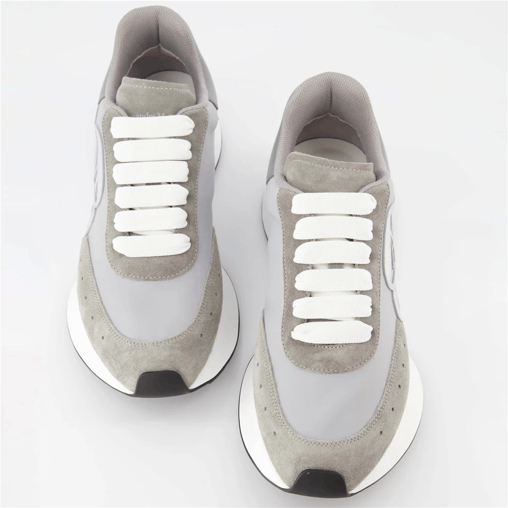 Alexander McQueen o1w1db10725 Sprint Runner in Grey/Silver Size US 9 / EU 42 - 6 Thumbnail