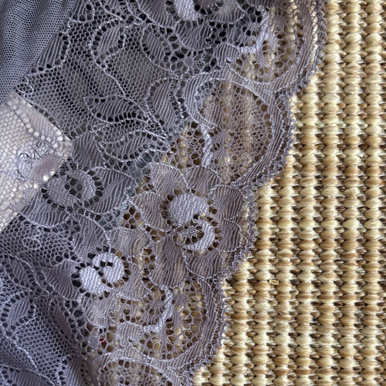 La Perla NWT Malizia by La Perla Black Gray Floral Lace Panty M or 3 Size ONE SIZE - 6 Thumbnail