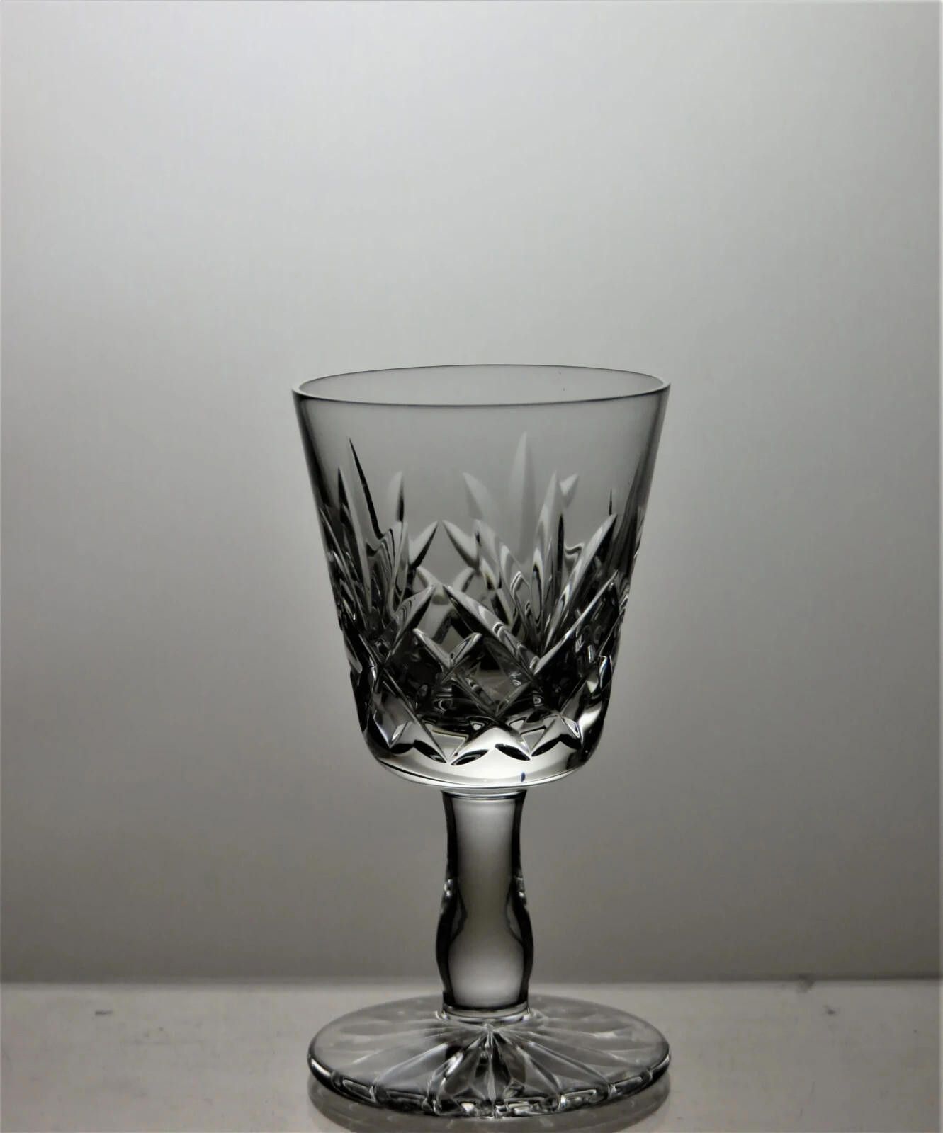 The Unbranded Brand Vintage Lead Crystal Cut Glass Set Of 6 Liqueur Glasses 3" Size ONE SIZE - 3 Thumbnail