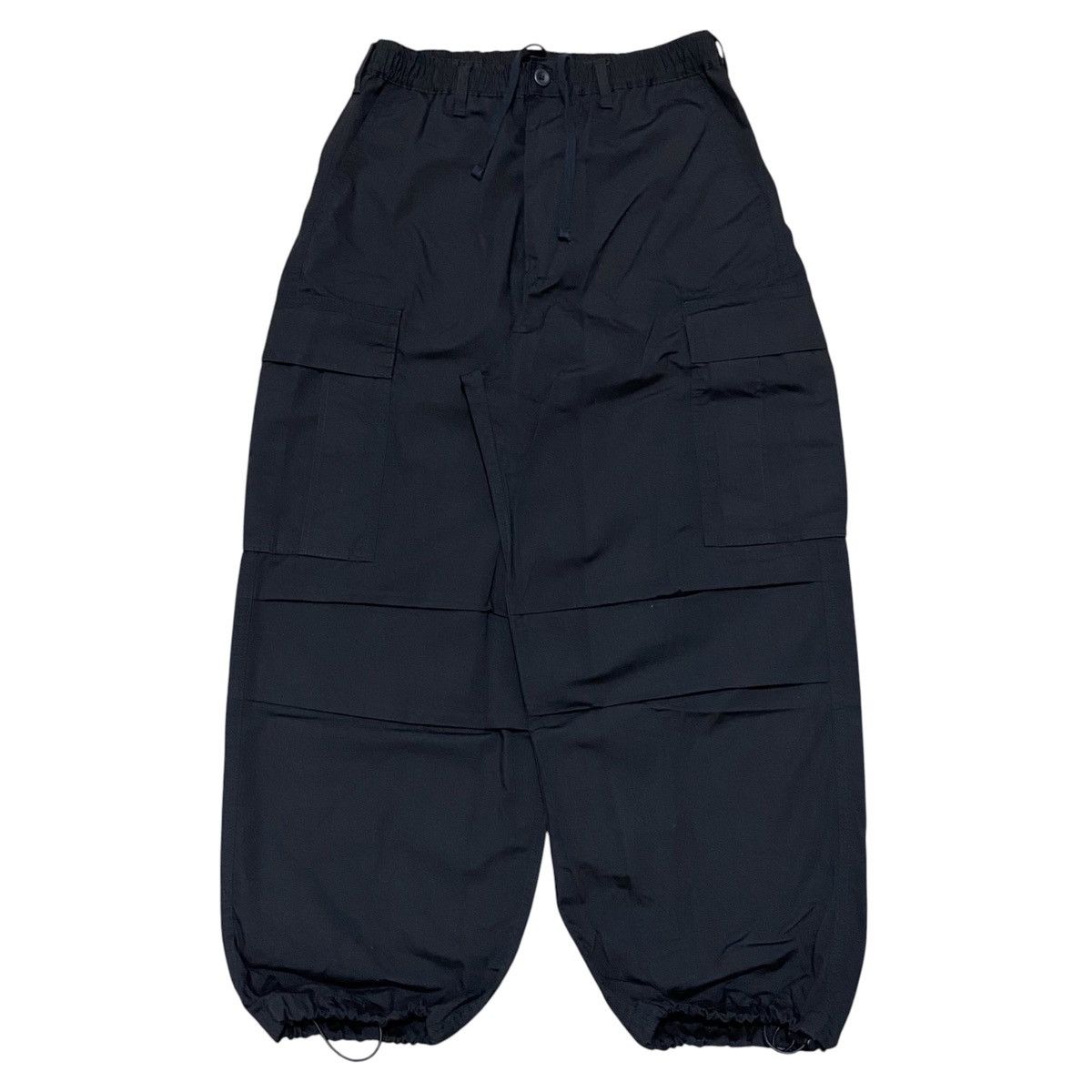 Yohji Yamamoto GU Superwide Cargo Ballon Pants - Black Size US 29 - 1 Thumbnail