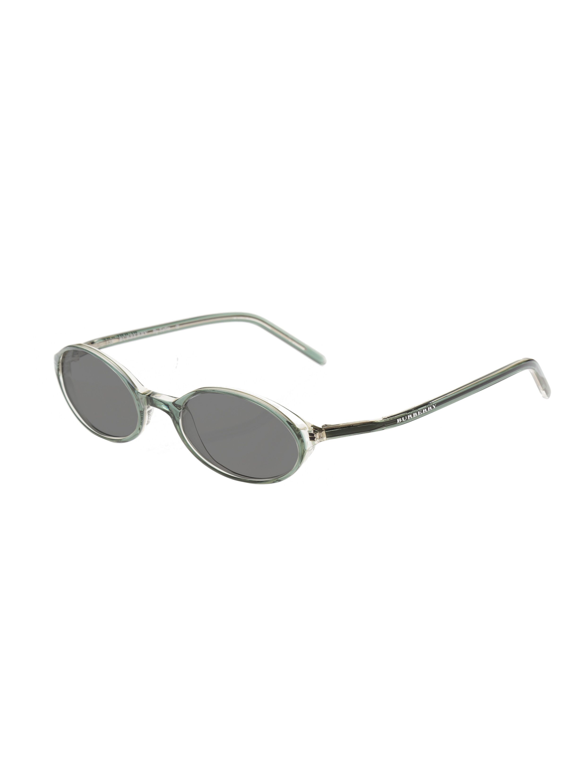 Burberry Burberry '90s Bottle Green Oval Sunglasses Black Size ONE SIZE - 3 Thumbnail