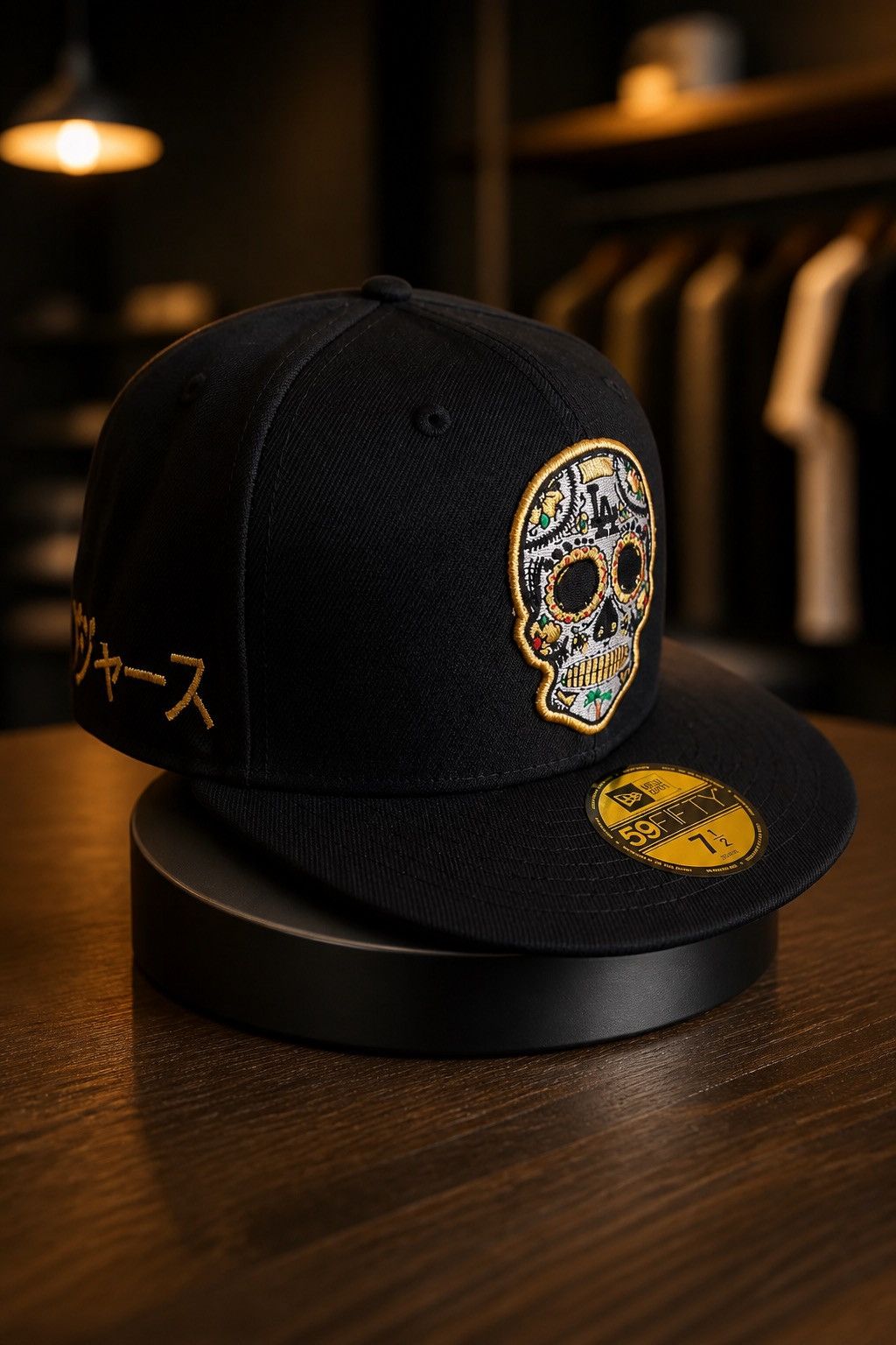 Other Los Angeles Dodgers 7 1/2 59fifty Gold Metallic Skull Size ONE SIZE - 2 Thumbnail