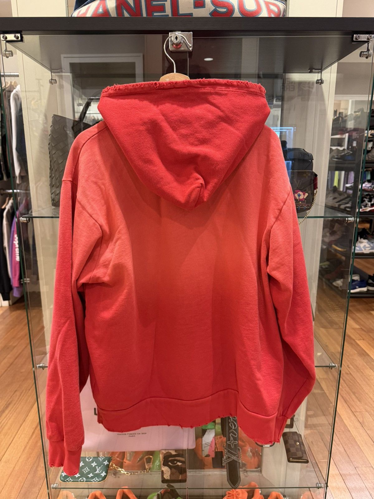 Vertabrae Vertabrae Washed Embroidered Hoodie - Red Size US S / EU 44-46 / 1 - 2 Thumbnail