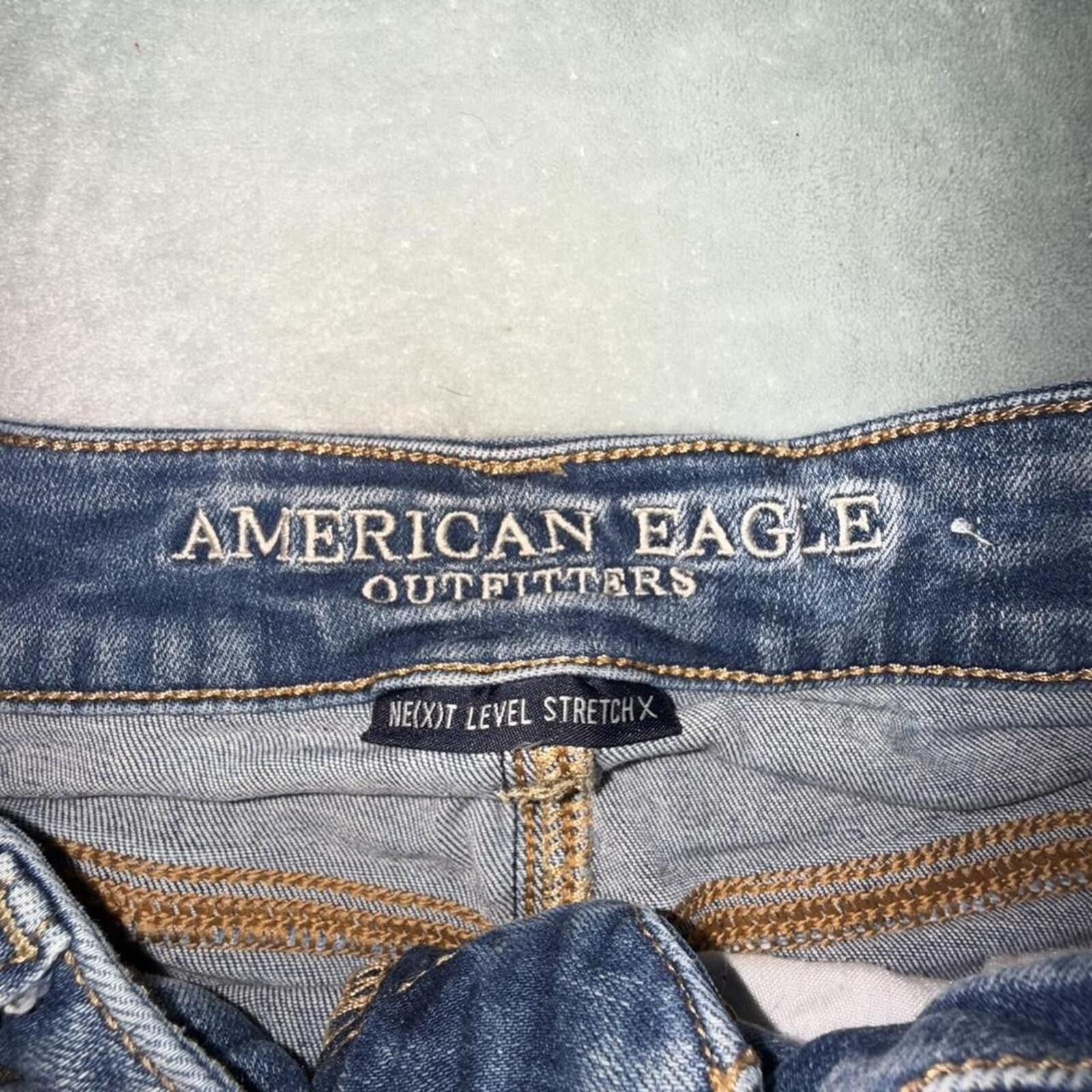 American Eagle Outfitters American Eagle Denim Mini Skirt Size 26" / US 2 / IT 38 - 2 Thumbnail