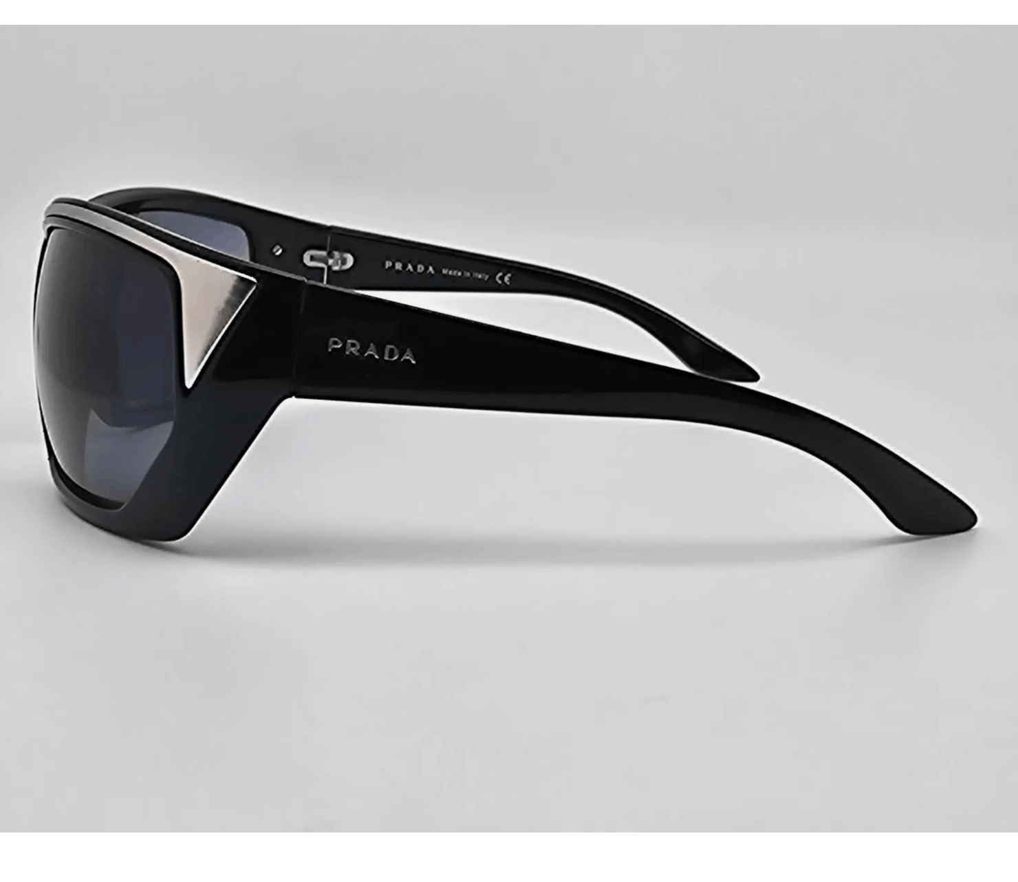 Prada × Vintage PRADA Sunglasses Star Sport Metal Shield Oval Wrap Size ONE SIZE - 1 Thumbnail