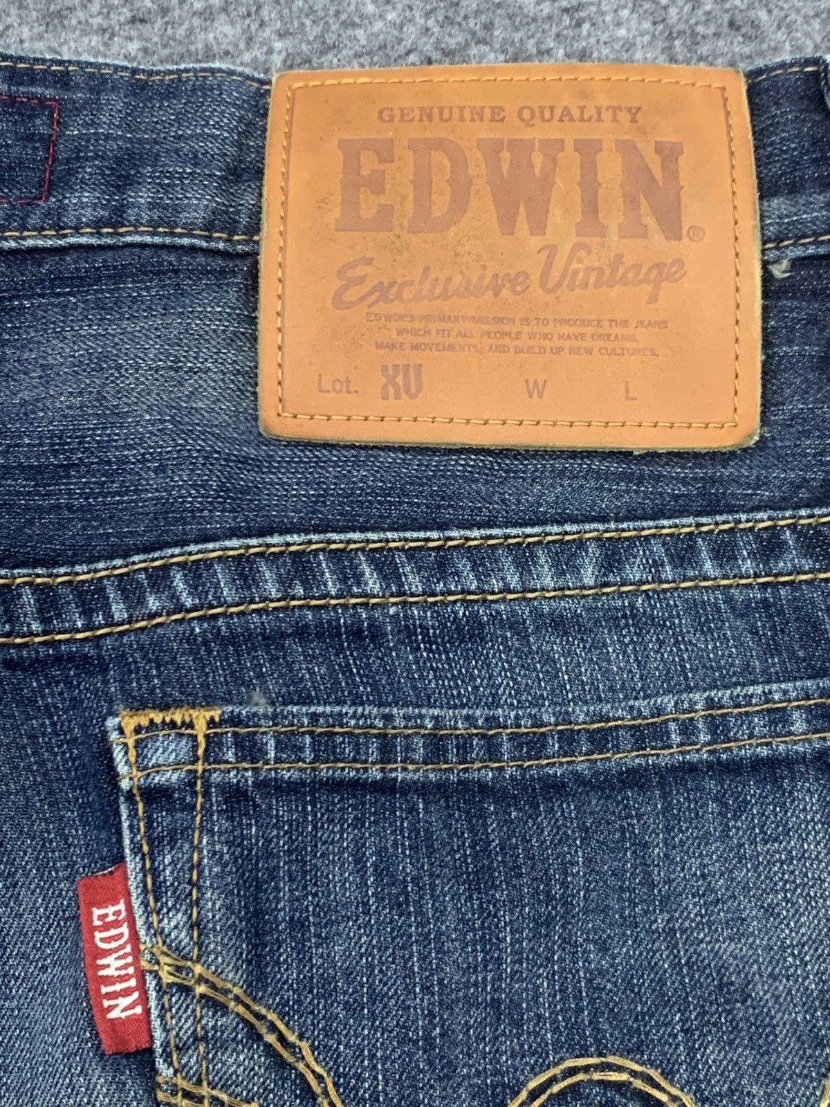 Le Grande Bleu (L.G.B.) FLARE EDWIN XV VINTAGE NICE FADED. Size US 31 - 9 Thumbnail