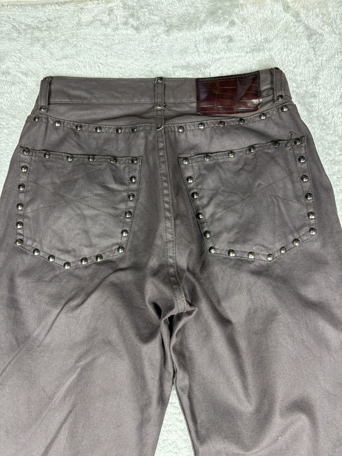 Designer × Japanese Brand × Yoshiyuki Konishi Yoshiyuki Konishi Stud Wax Pants. S0374 Size US 27 - 7 Thumbnail