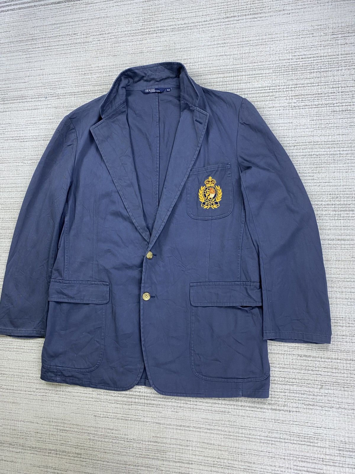 Polo Ralph Lauren × Ralph Lauren × Vintage Vtg 80s Polo Ralph Lauren Embroidery Logo Coat Jacket Size US M / EU 48-50 / 2 - 5 Thumbnail