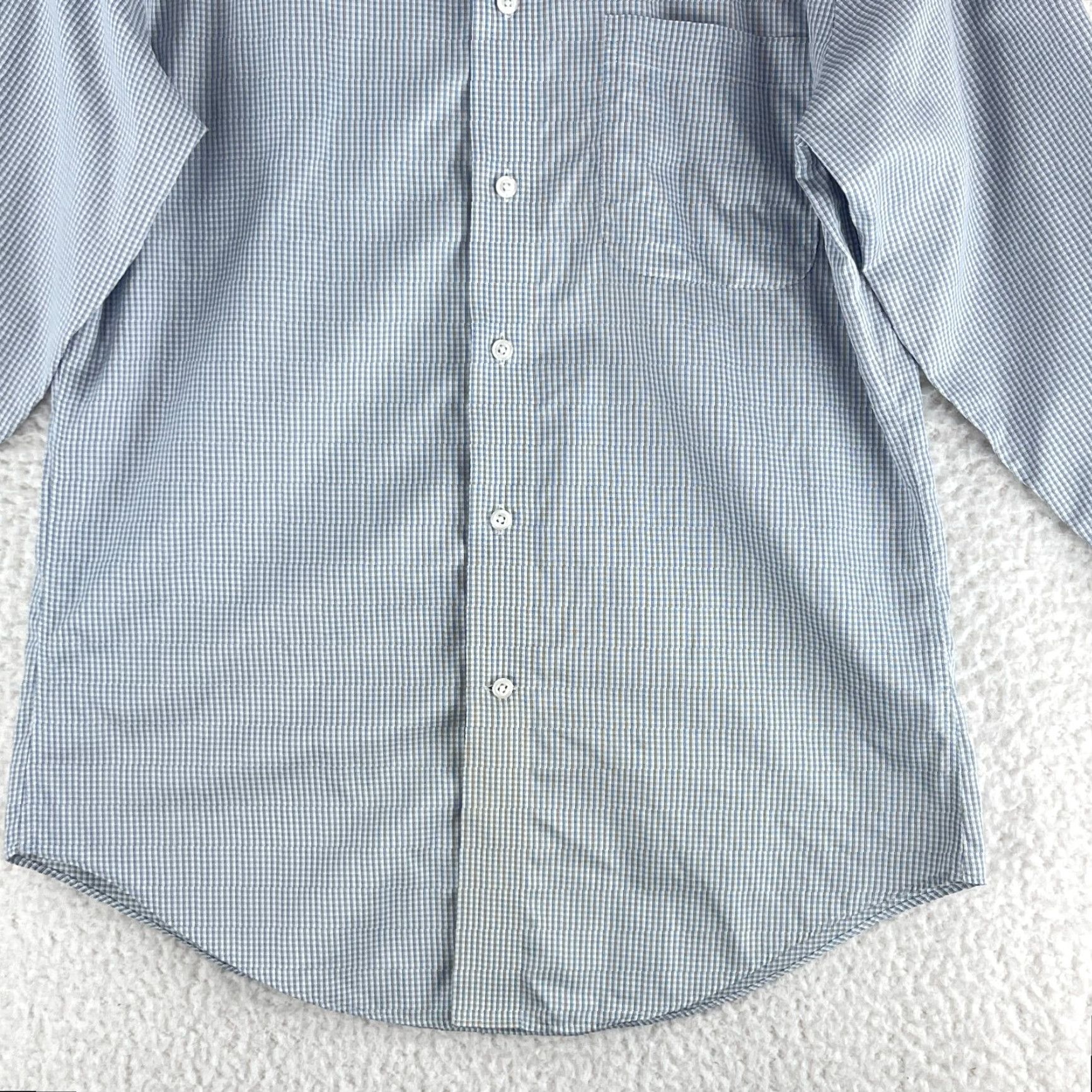 Jos. A. Bank VINTAGE Jos. A. Bank Reserve Button-Up Dress Shirt Mens Medium Slim? Tailored Fit Long Sleeve Size 40R - 4 Thumbnail