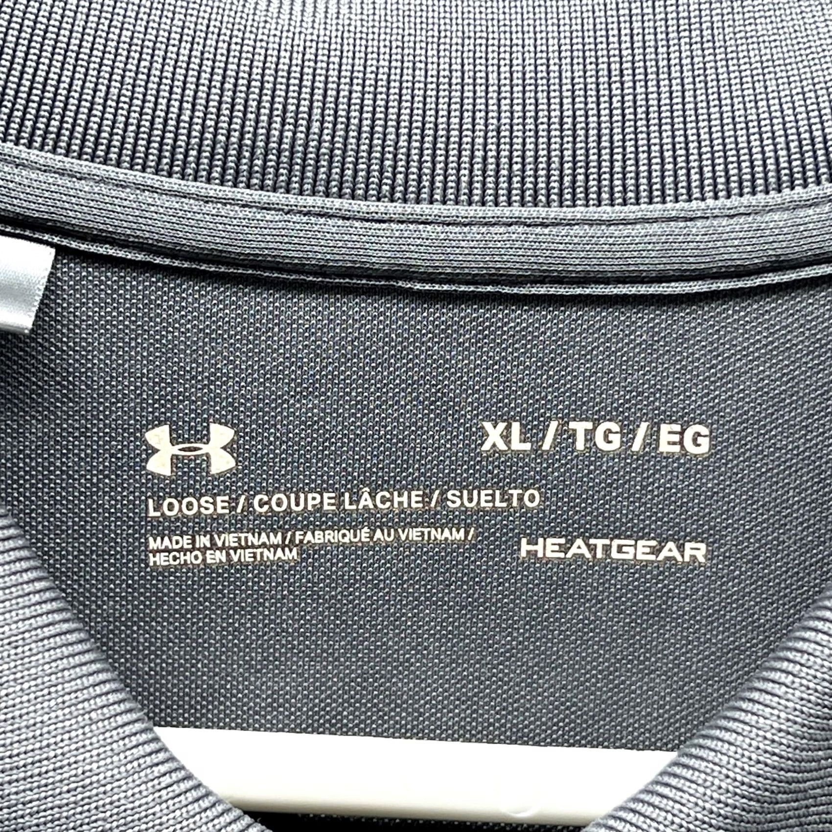 Under Armour Under Armour HeatGear Polo Shirt Mens XL Gray Golf Performance Short Sleeve Size US XL / EU 56 / 4 - 7 Thumbnail
