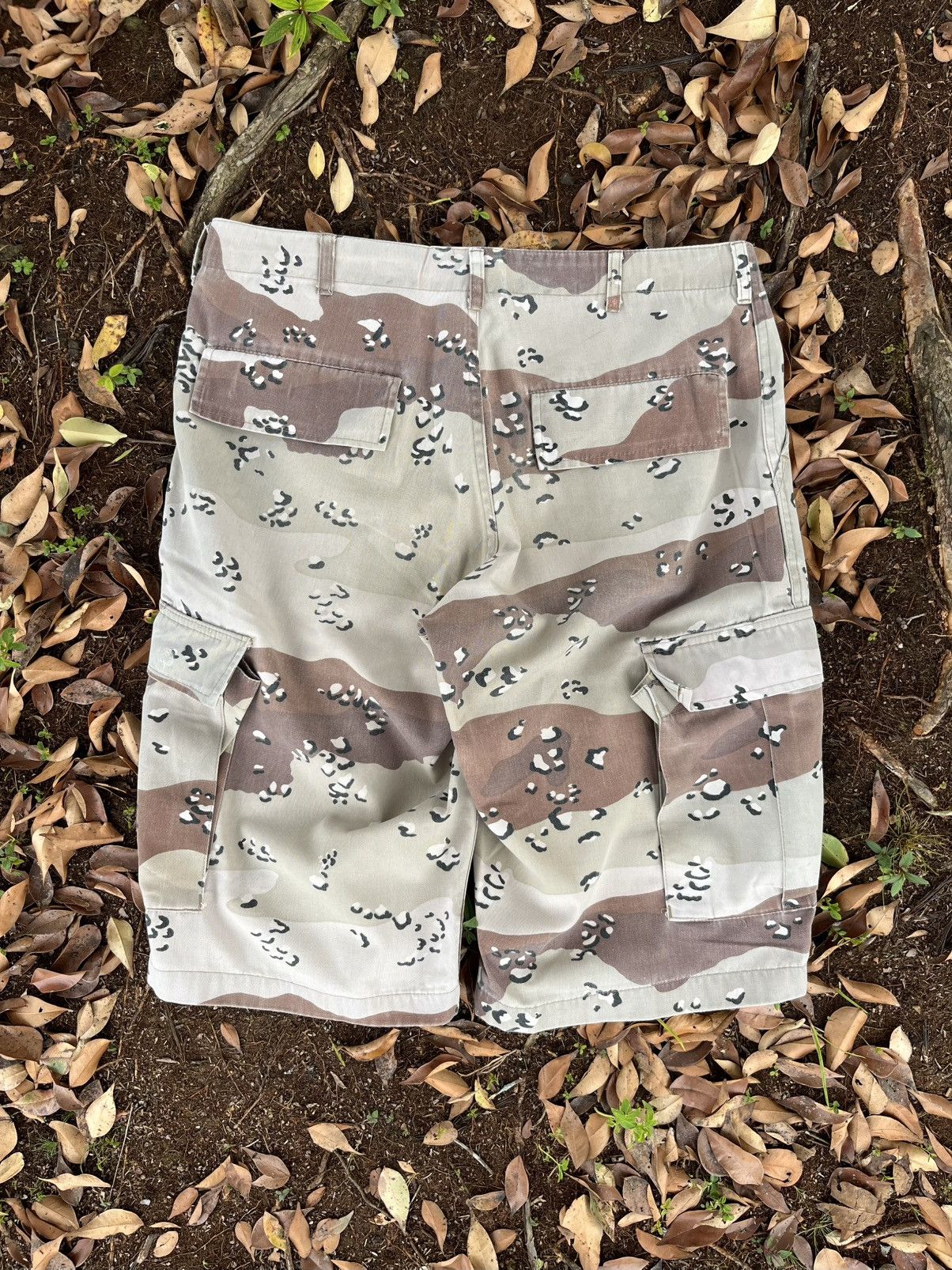 Stussy Vintage Stussy Faded Cargo Camo Jorts Size US 34 / EU 50 - 2 Thumbnail