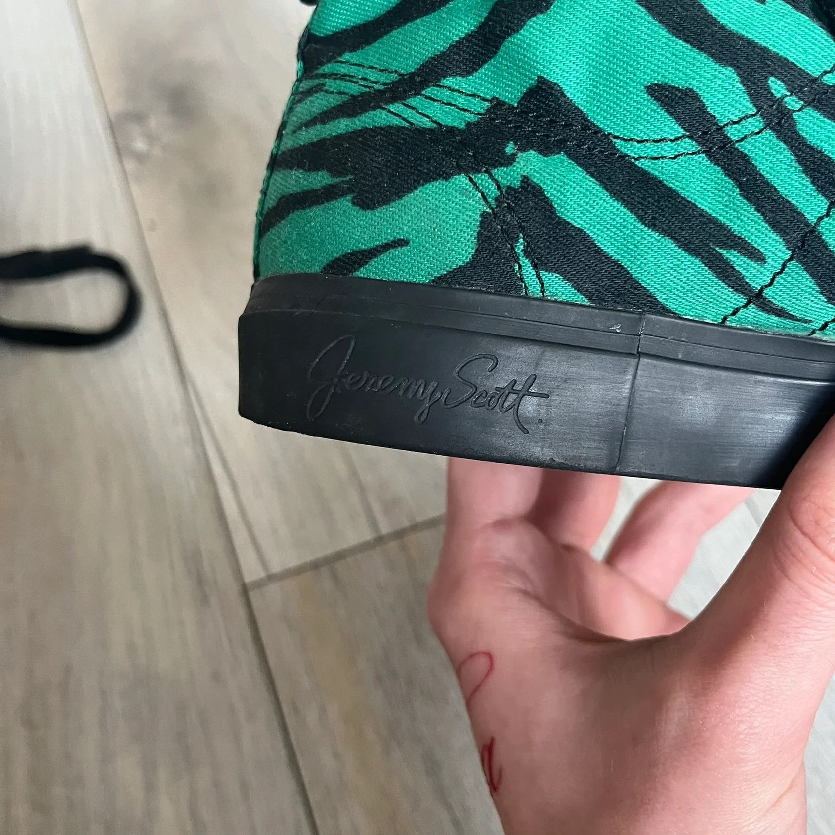 Adidas × Jeremy Scott Jeremy Scott x adidas 2014 Nizza Hi “Forest Green” Sneakers Size US 6 / IT 36 - 5 Thumbnail