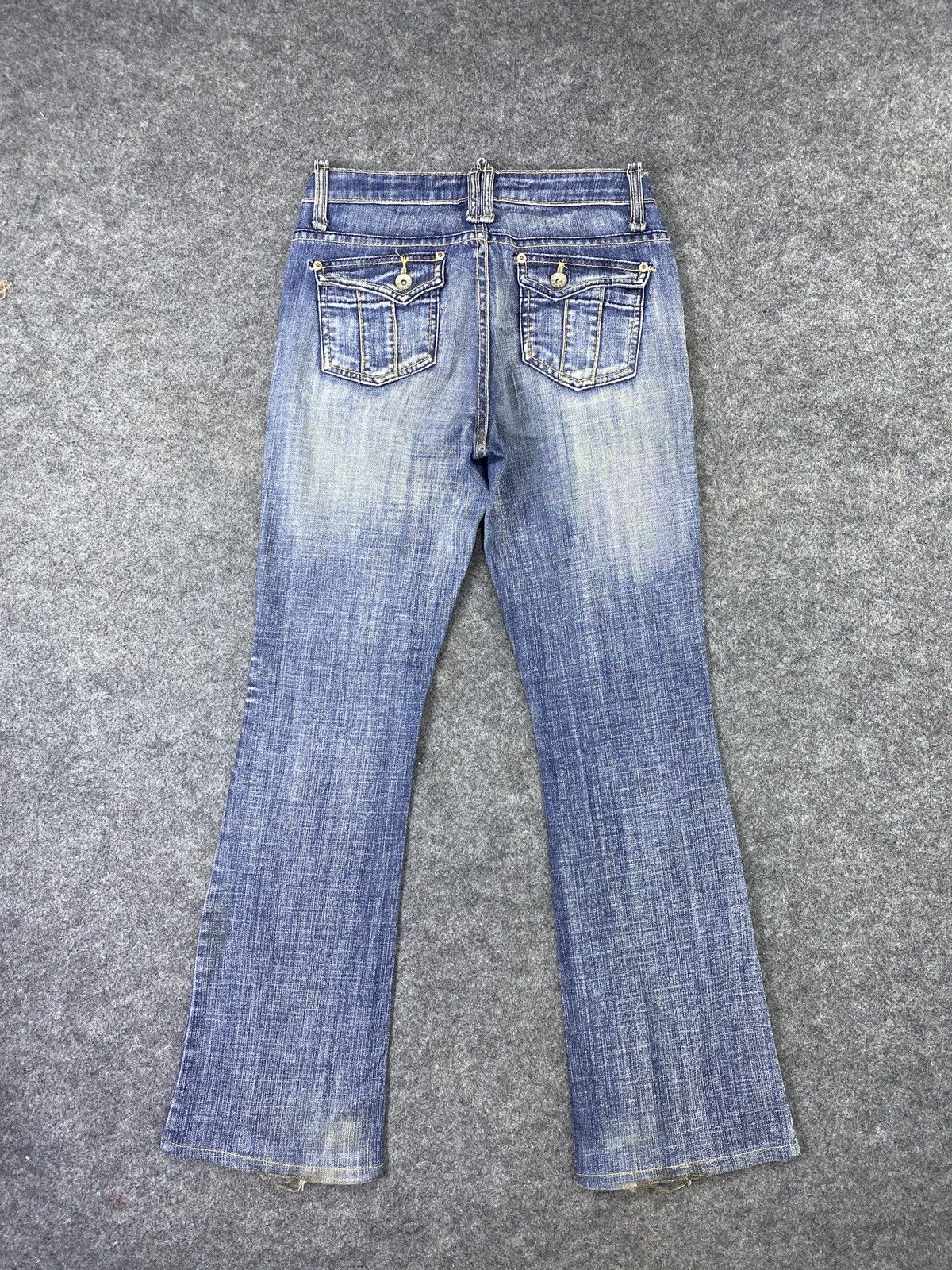 Japanese Brand × Jean OO La - La Sasson Blue Wash Flare Jeans - J998 Size 27" / US 4 / IT 40 - 4 Thumbnail