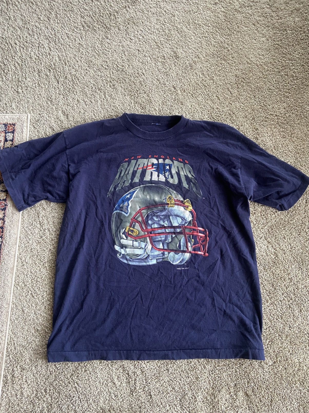 NFL × Vintage 1995 Patriots Tee Size US XL / EU 56 / 4 - 1 Thumbnail