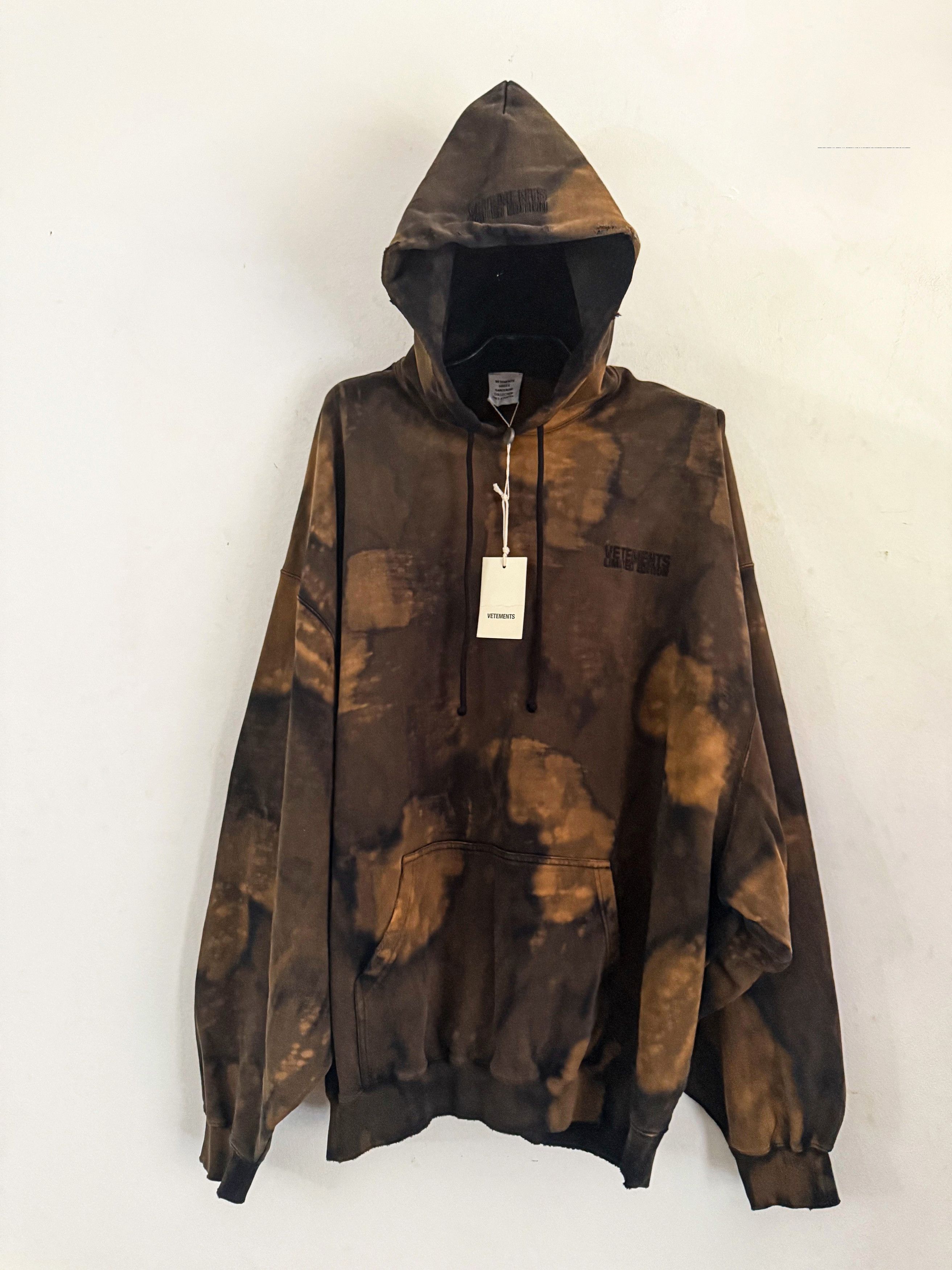 Vetements Overbleached Cotton Hoodie Size US L / EU 52-54 / 3 - 1 Thumbnail