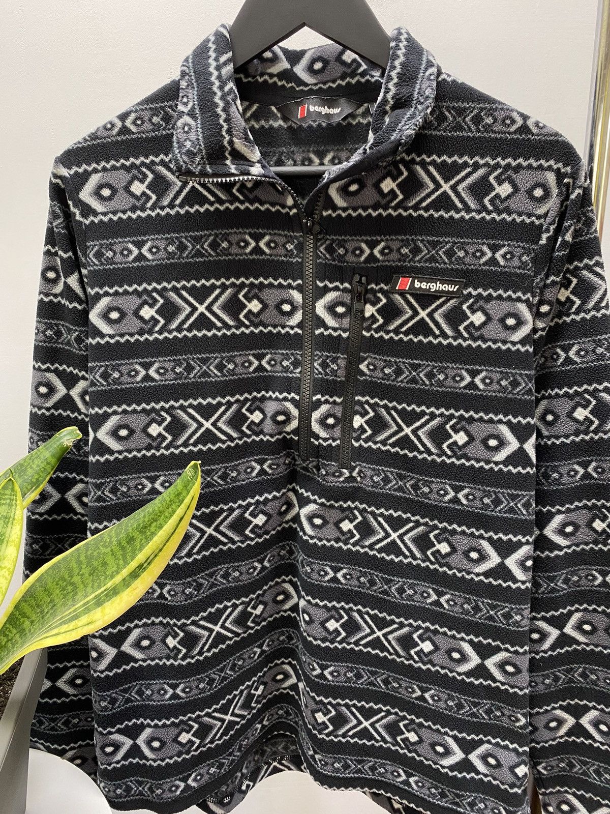 Berghaus × Vintage BERGHAUS Prism Trango 1/2 Zip Print Fleece Hiking Y2k M580 Size US M / EU 48-50 / 2 - 8 Thumbnail