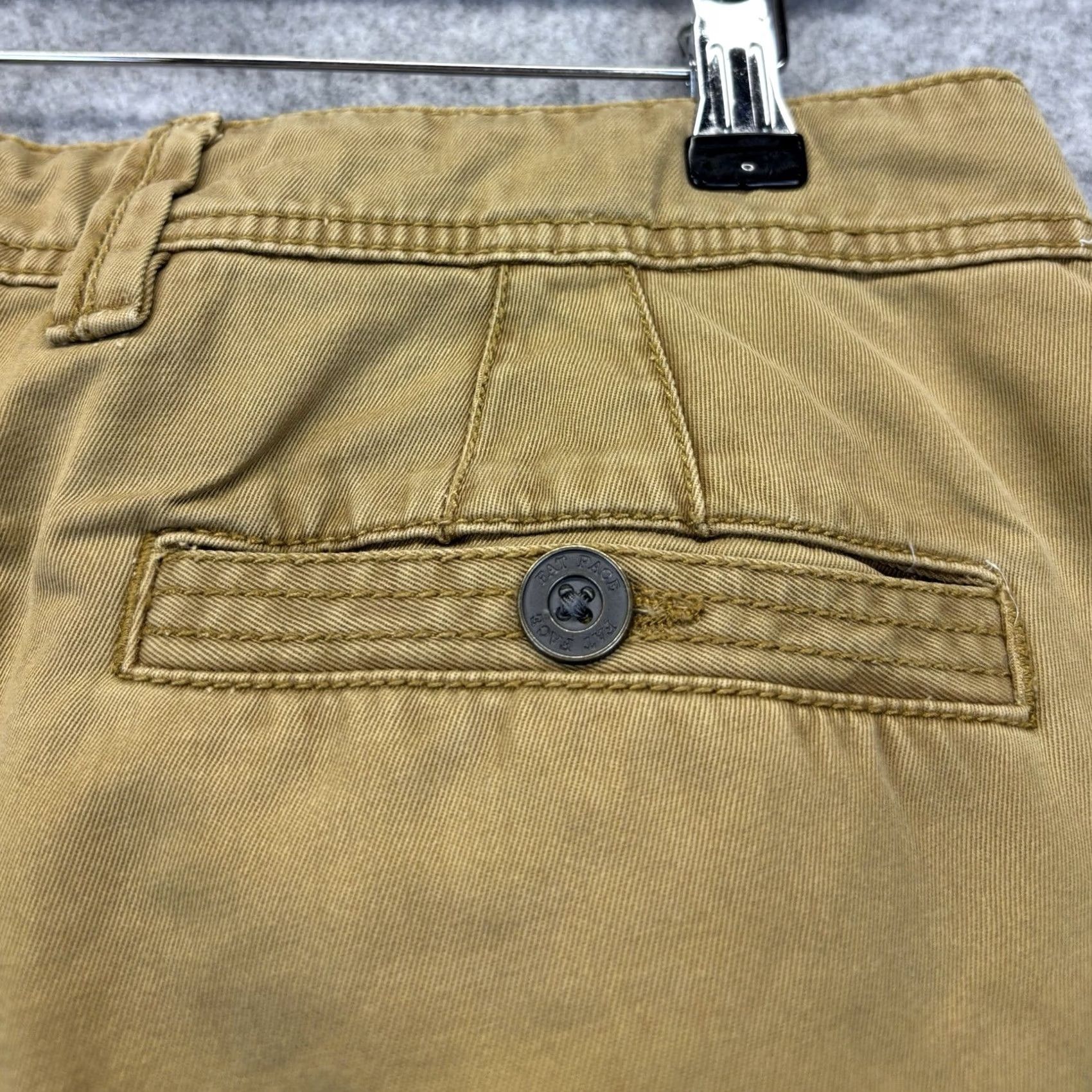 FatFace Fat Face Chino Trousers W32" L32" Men’s Classic Fit Dark Yellow Pants Regular Size 32 Vintage: No Size US 32 / EU 48 - 6 Thumbnail