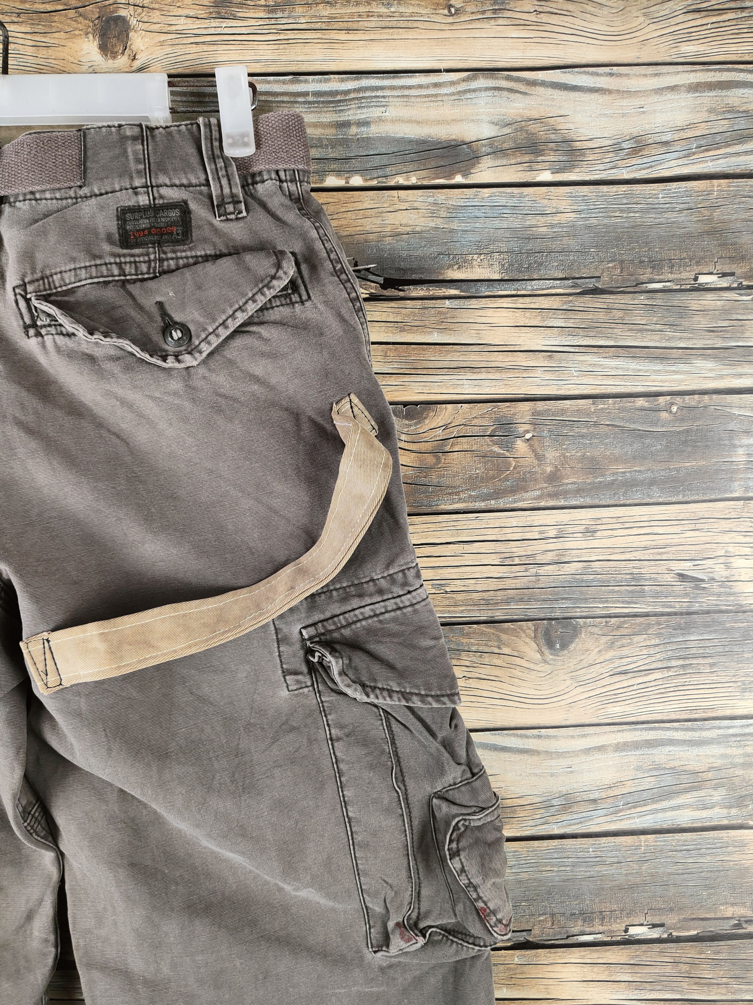 Japanese Brand DL Old Navy Brown Multipocket Cargo Pants #46-393 Size US 28 / EU 44 - 10 Thumbnail