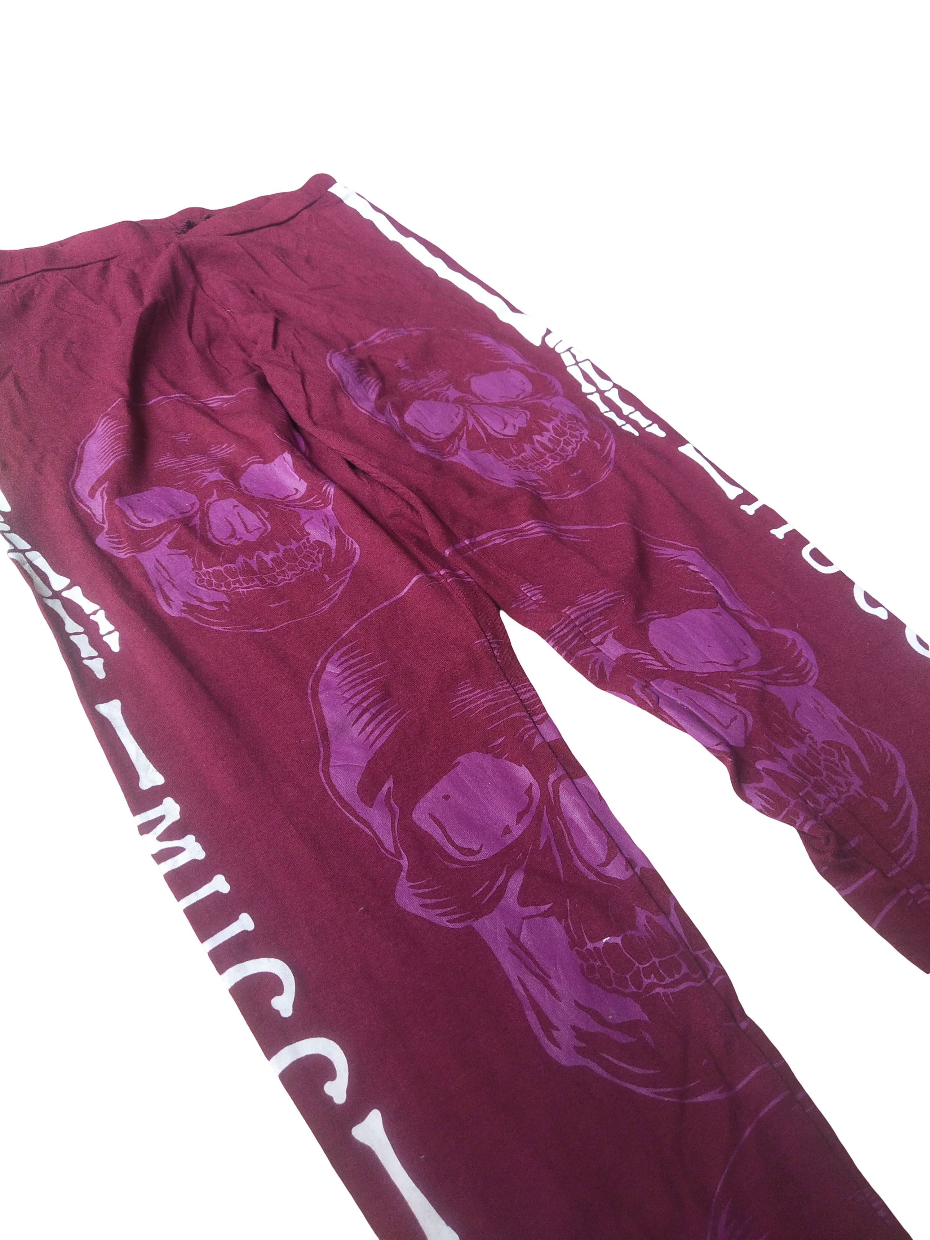 Hysteric Glamour 2000s Harajuku Punk Gothic Skull Skeleton Leggings Japan Y2K Size 26" / US 2 / IT 38 - 3 Thumbnail