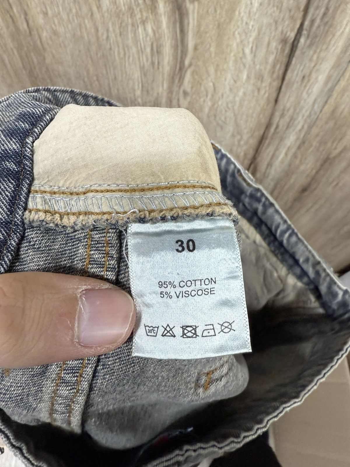 Vale Vale Rhinestone Marble Jorts Size US 30 / EU 46 - 7 Thumbnail