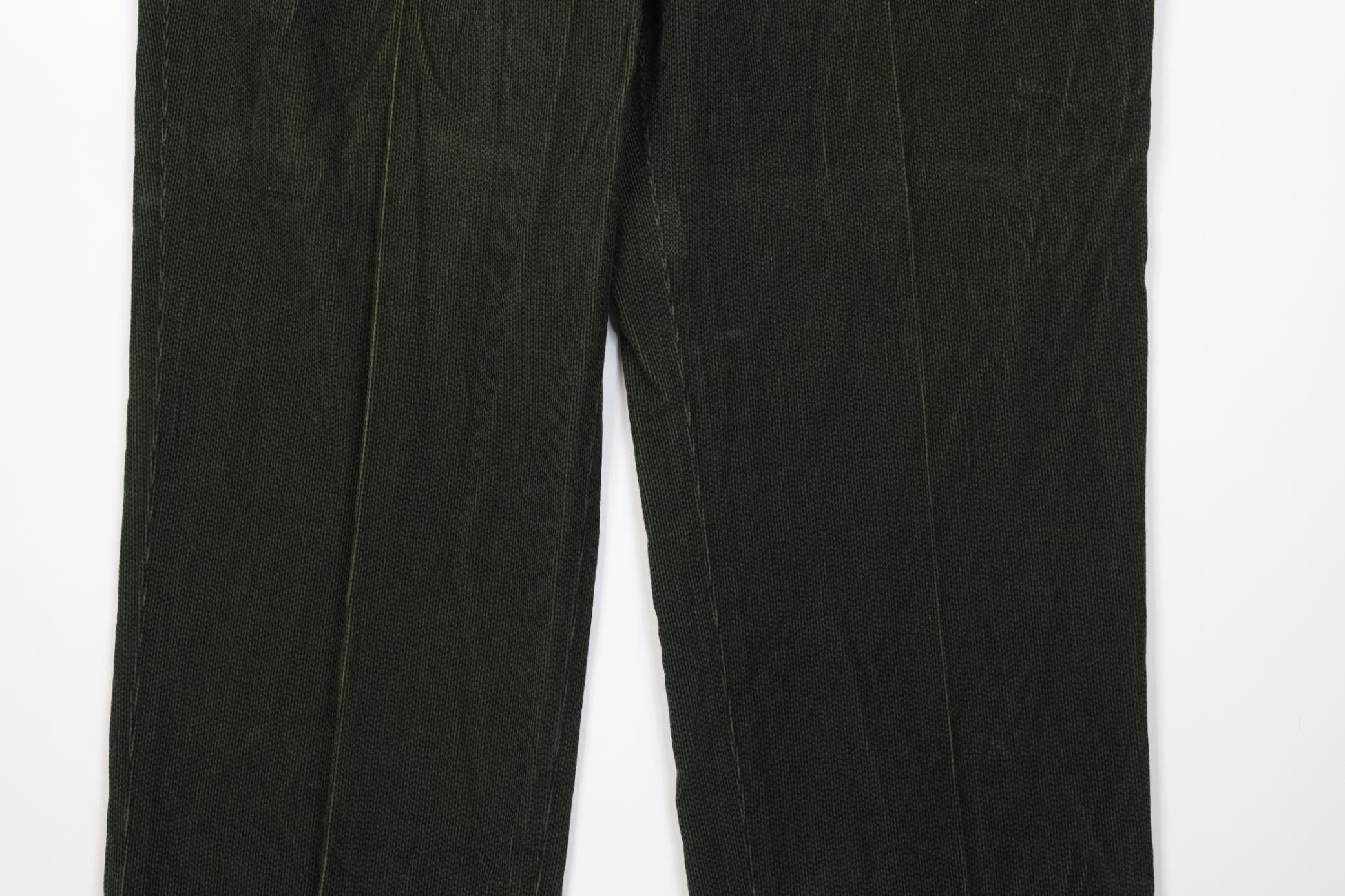 Vintage Deadstock Vintage 90s Streetwear Wide Leg Chino Pants Green Size US 38 / EU 54 - 3 Thumbnail