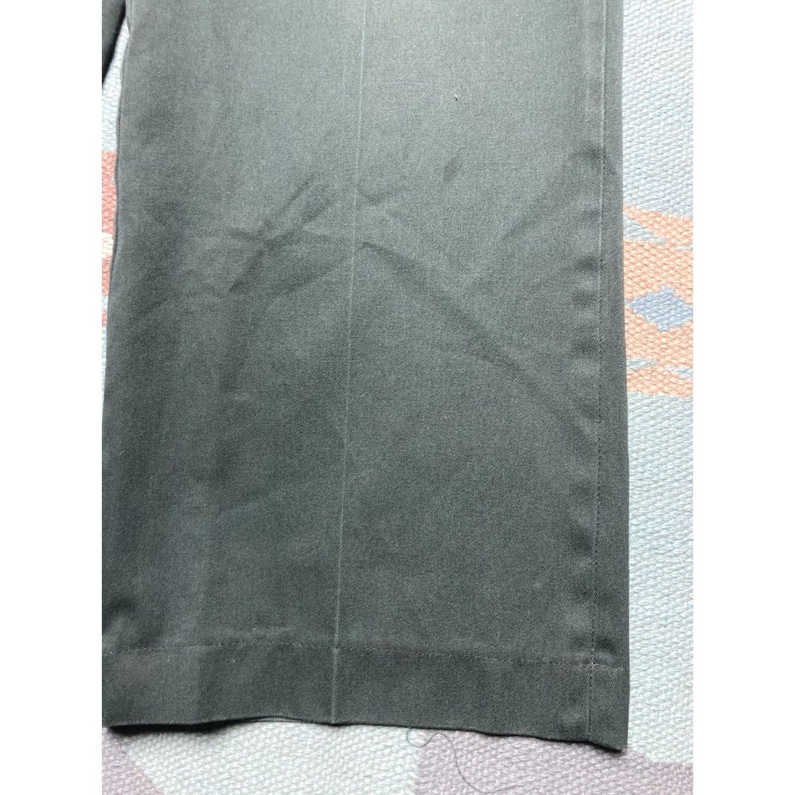 Vintage VINTAGE Big Mac Work Pants Chino Twill Dark Green 37x28 Mens Pants 70s Workwear Size US 37 - 4 Thumbnail