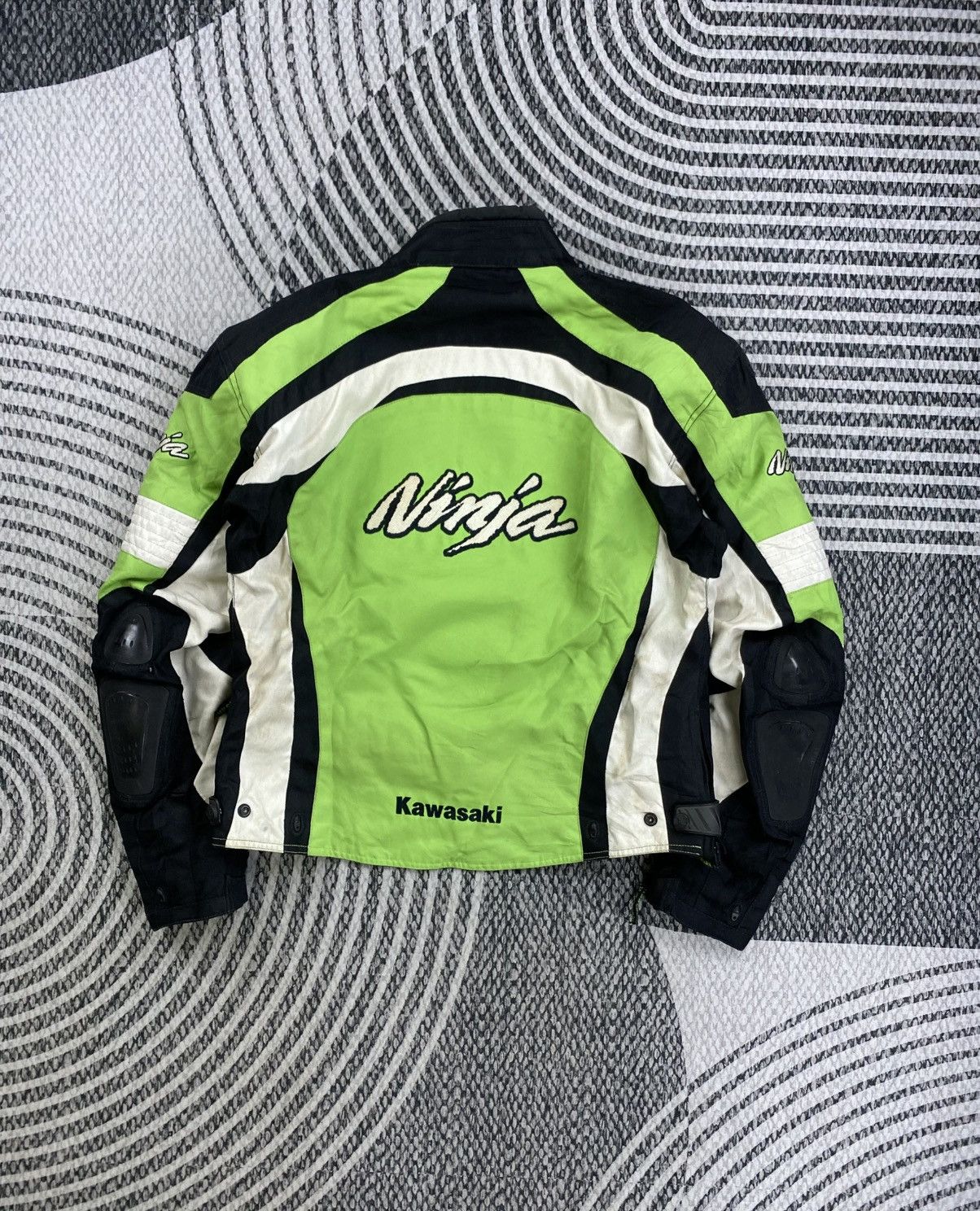 ICON Motorsports Vintage Kawasaki Ninja Protection Motorsport Racing Jacket Size US M / EU 48-50 / 2 - 2 Thumbnail