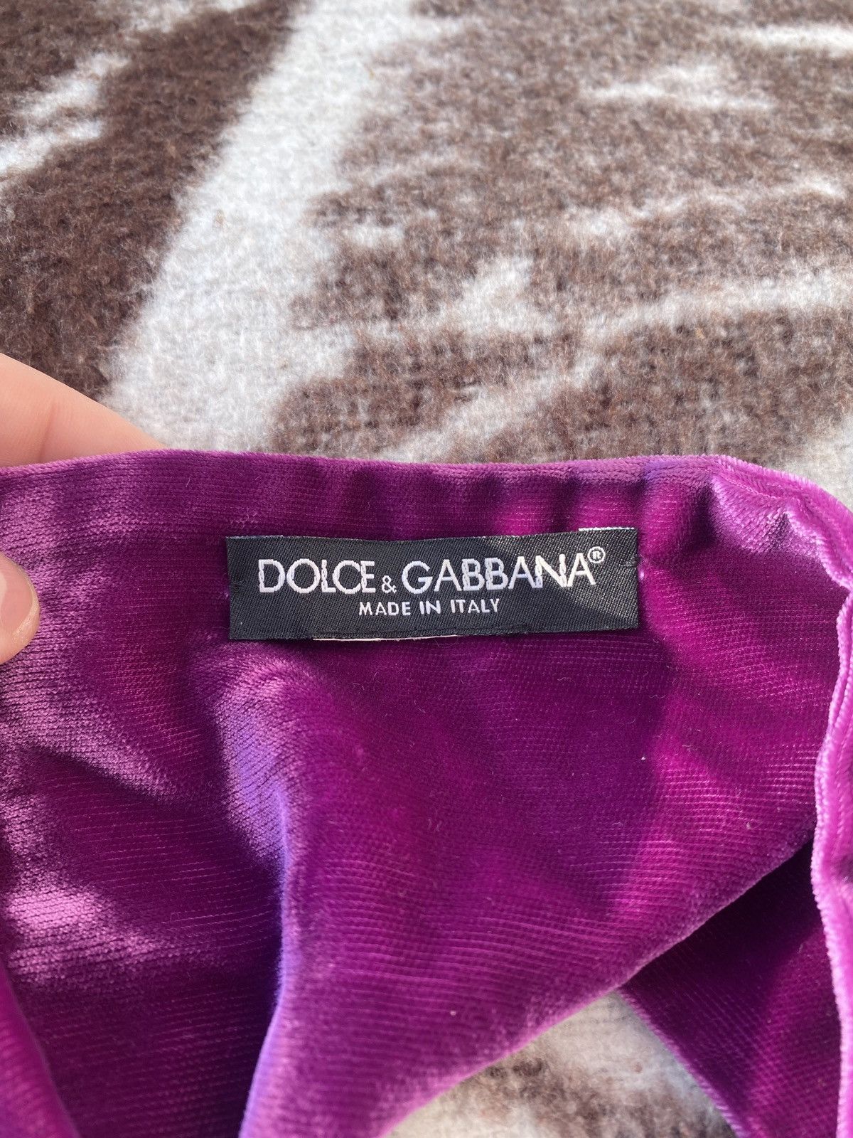 Dolce & Gabbana Luxury dolce & gabbana velvet elagance show scarf Size ONE SIZE - 2 Thumbnail