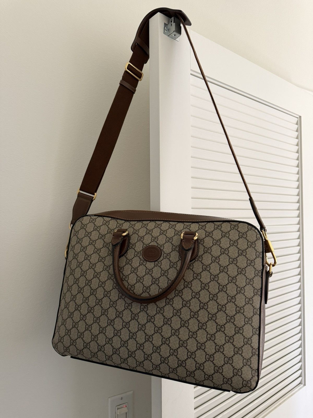 Gucci Gucci Brown GG Supreme briefcase Size ONE SIZE - 1 Thumbnail