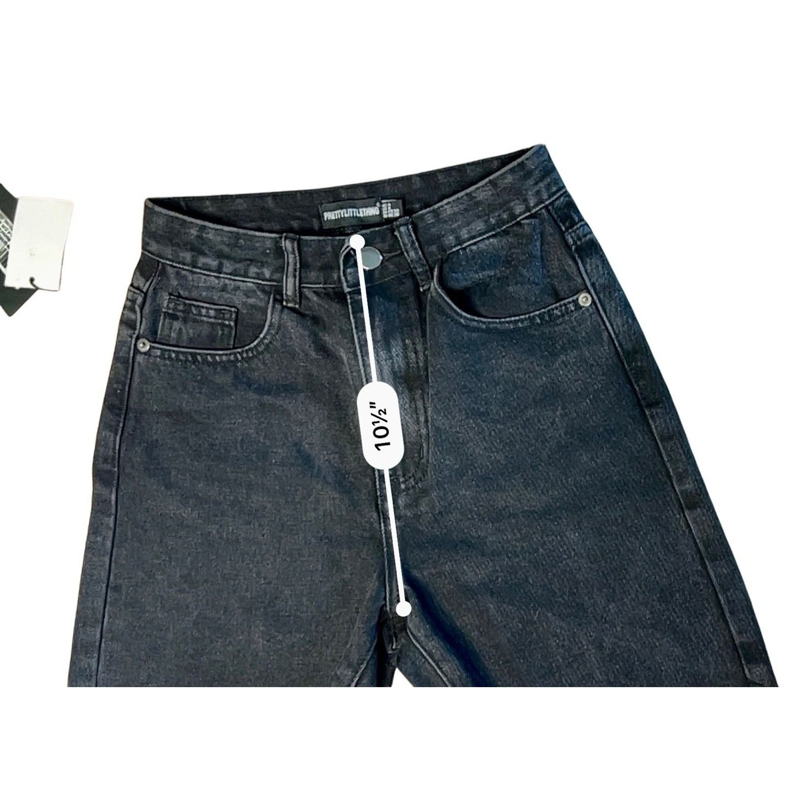 Other Pretty Little Thing HR Shorts sz 0 Washed Black Cut Offs Size 25" / US 0 / IT 36 - 5 Thumbnail