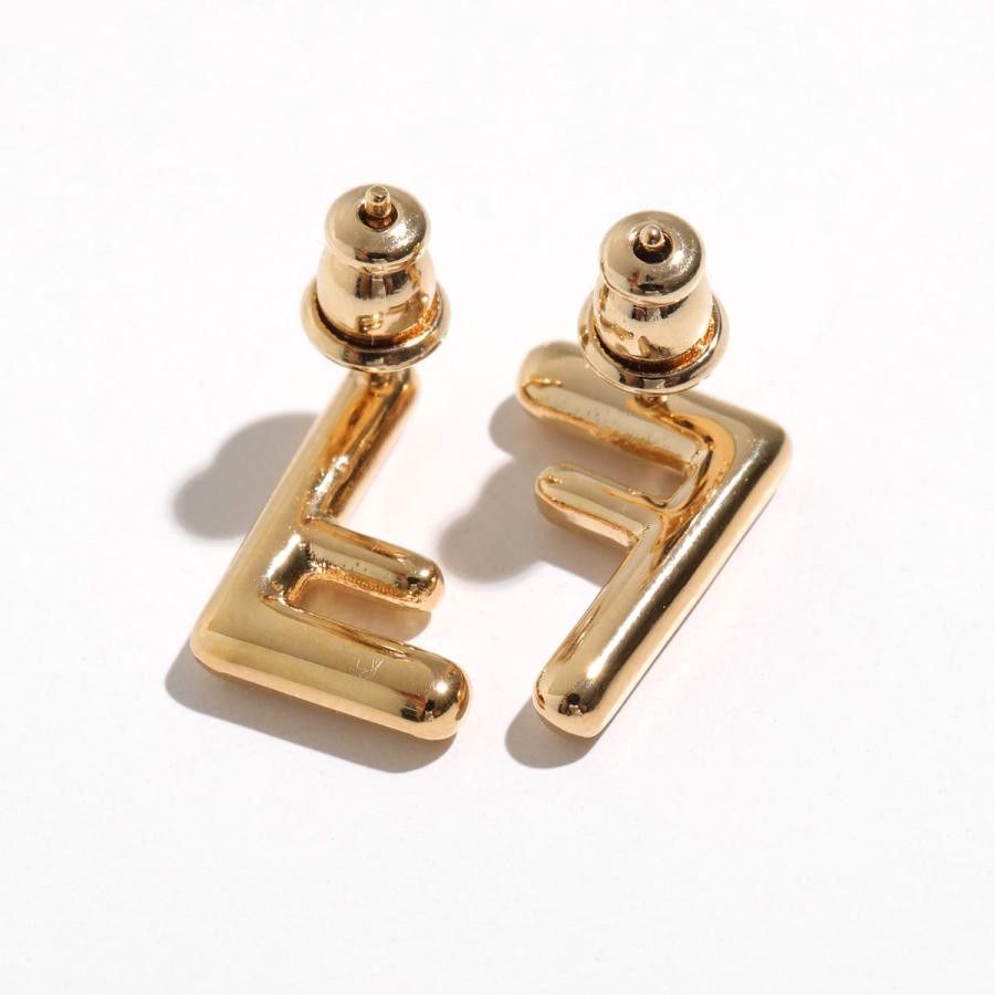 Fendi o1s1wg110426 Size:OS/Ff Earrings Small in Golden Size ONE SIZE - 3 Thumbnail
