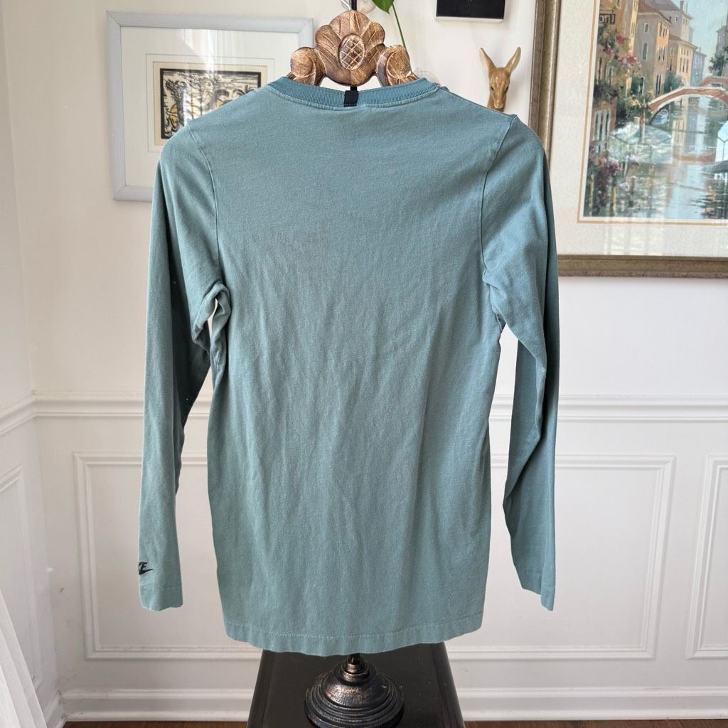 Nike Nike Sage Green Cotton Long Sleeve Tshirt S Size US S / EU 44-46 / 1 - 4 Thumbnail