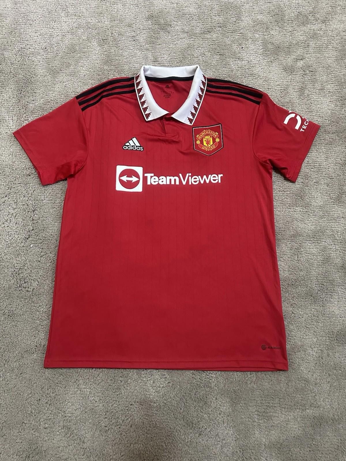 Designer Manchester United 2022/23 Home Football Shirt Soccer Jersey Size US L / EU 52-54 / 3 - 1 Thumbnail