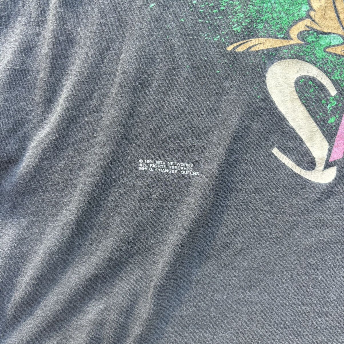Nickelodeon × Vintage Vintage 1991 Ren and Stimpy Cartoon Tee Size US XL / EU 56 / 4 - 3 Thumbnail