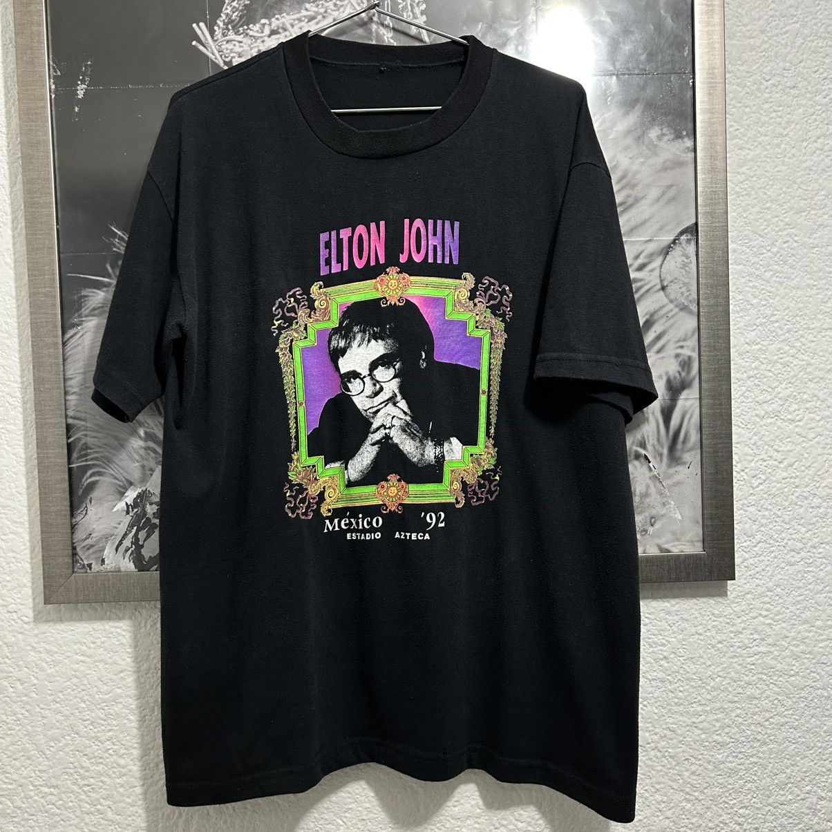 Band Tees × Vintage ELTON JOHN VINTAGE SHIRT 1992 MEXICO TOUR Size US L / EU 52-54 / 3 - 1 Thumbnail