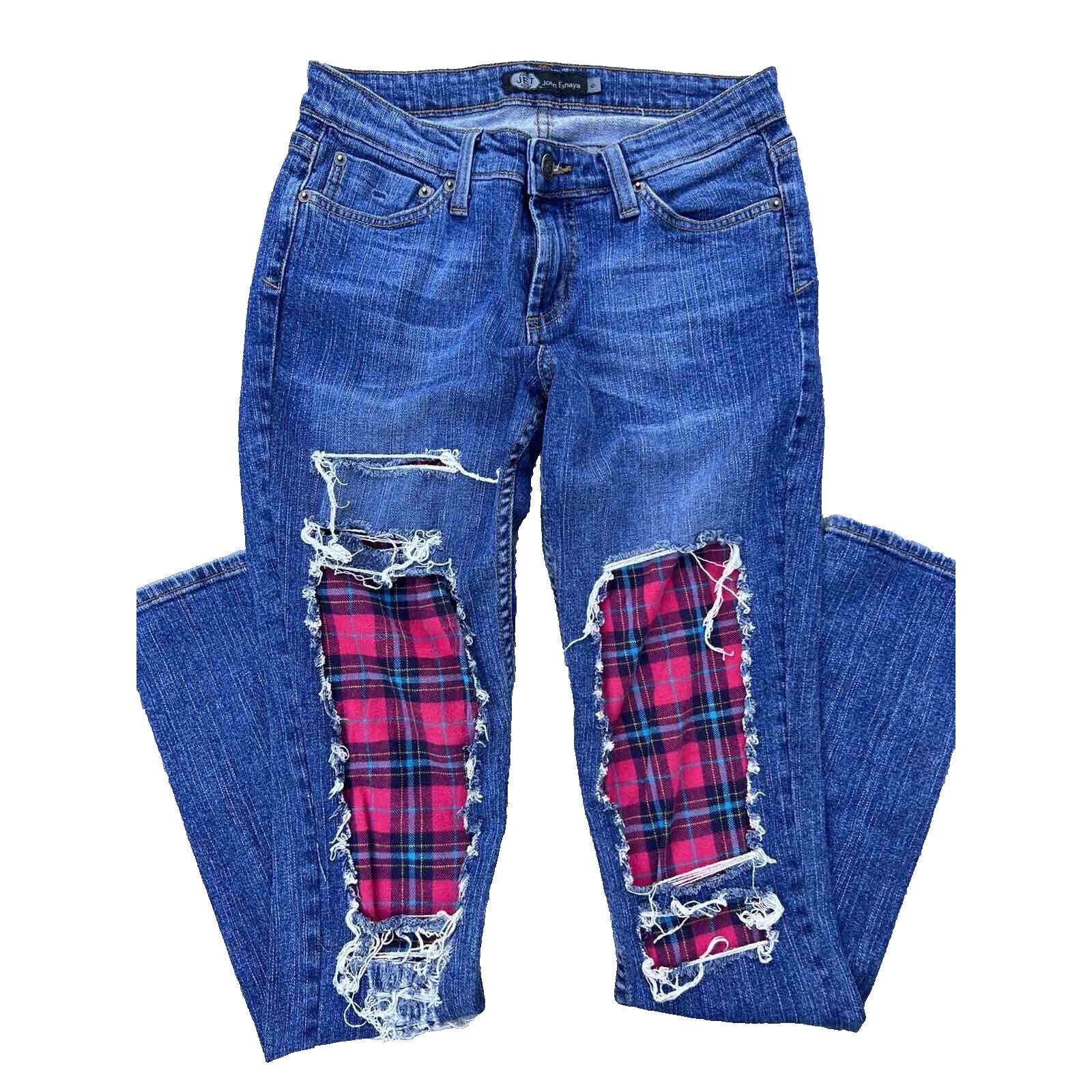Jet Lag JET John Eshaya USA made Classic Blue Denim Size 6 A000319 Size 28" / US 6 / IT 42 - 4 Thumbnail