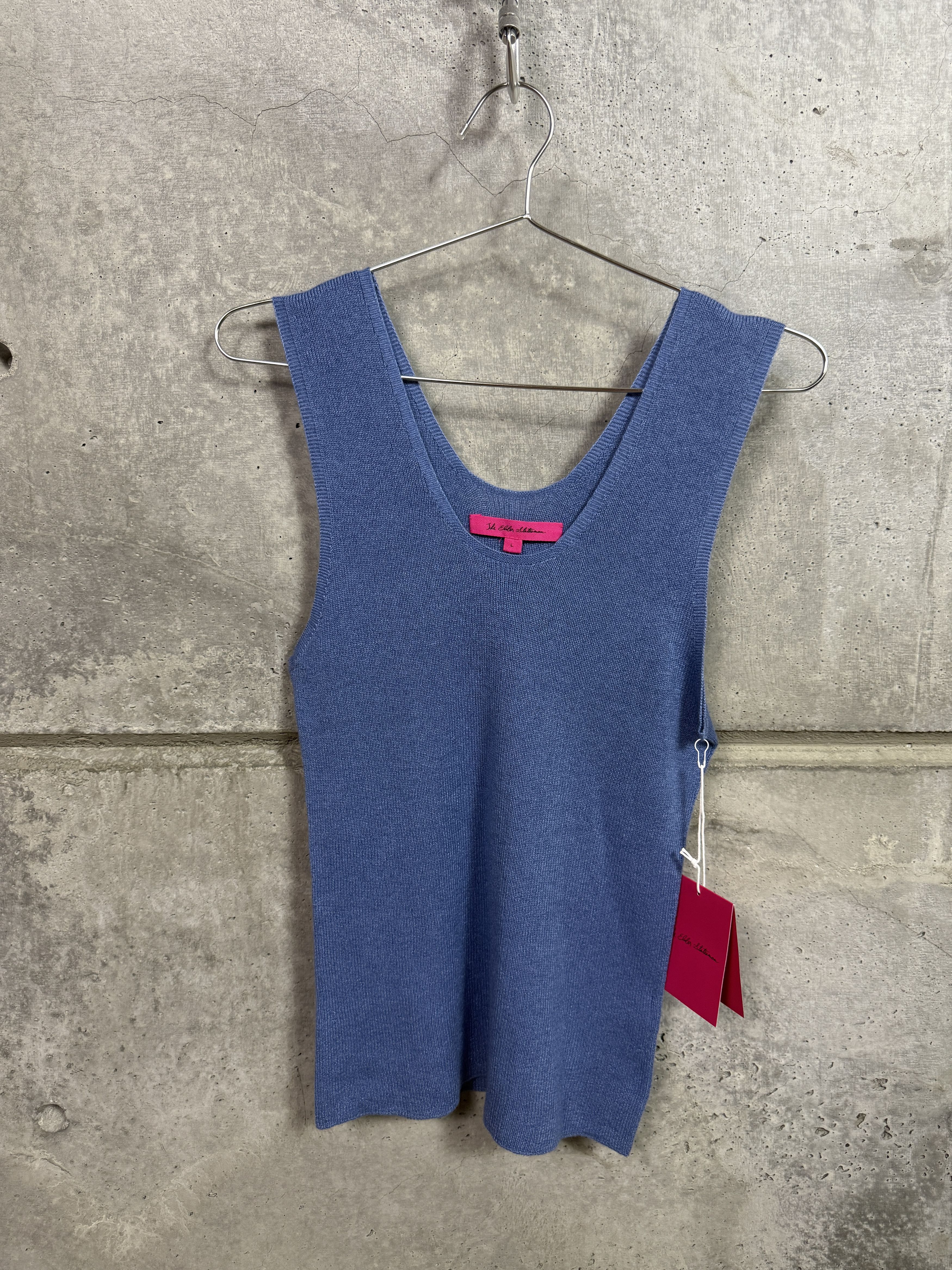 $395 The Elder Statesman Delicash Peacock Tank Top