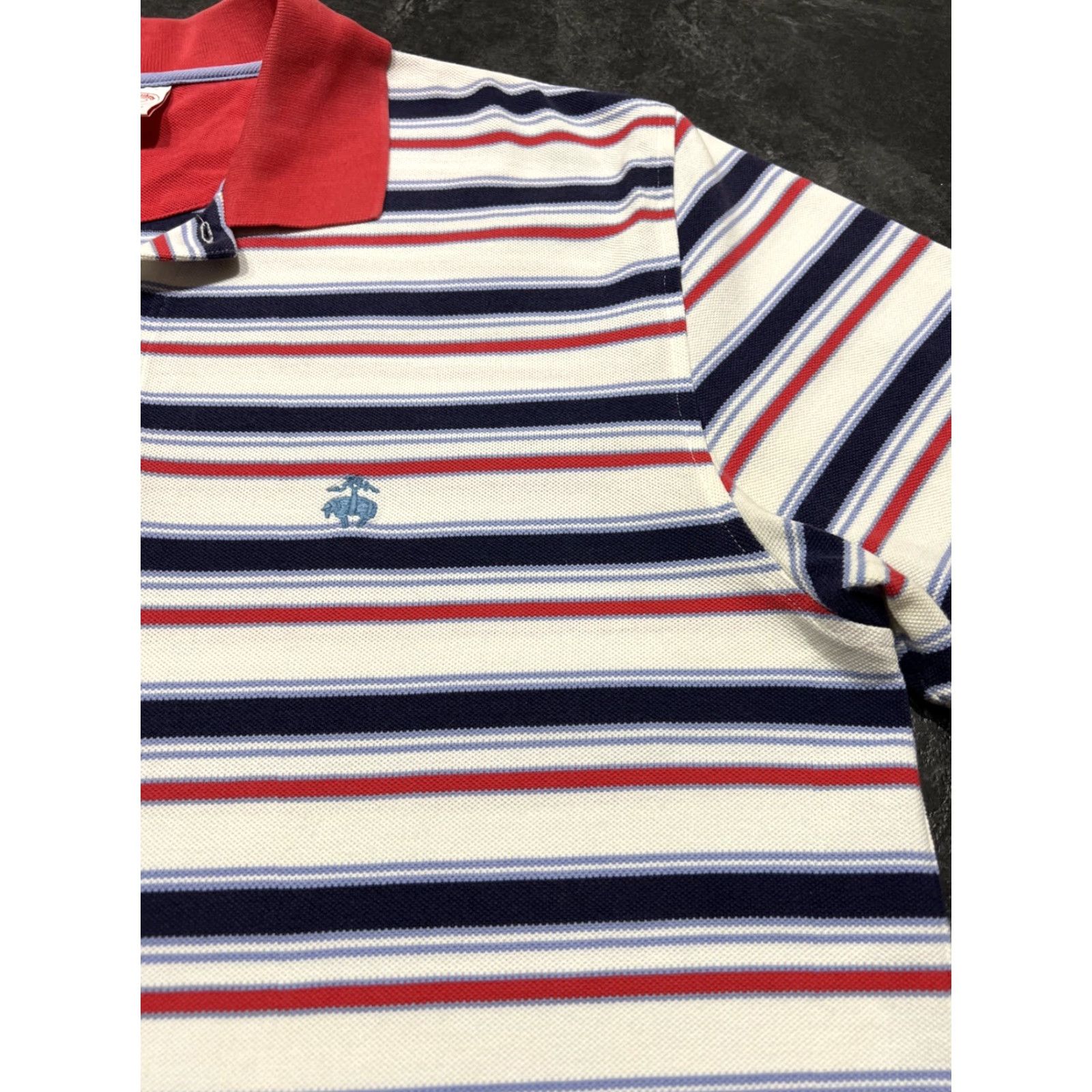 Brooks Brothers Brooks Brothers 1818 Performance Polo Shirt L Multicolor Stripe Cotton Short Sleeve Knit Regular Men Mens Polo Size US L / EU 52-54 / 3 - 4 Thumbnail