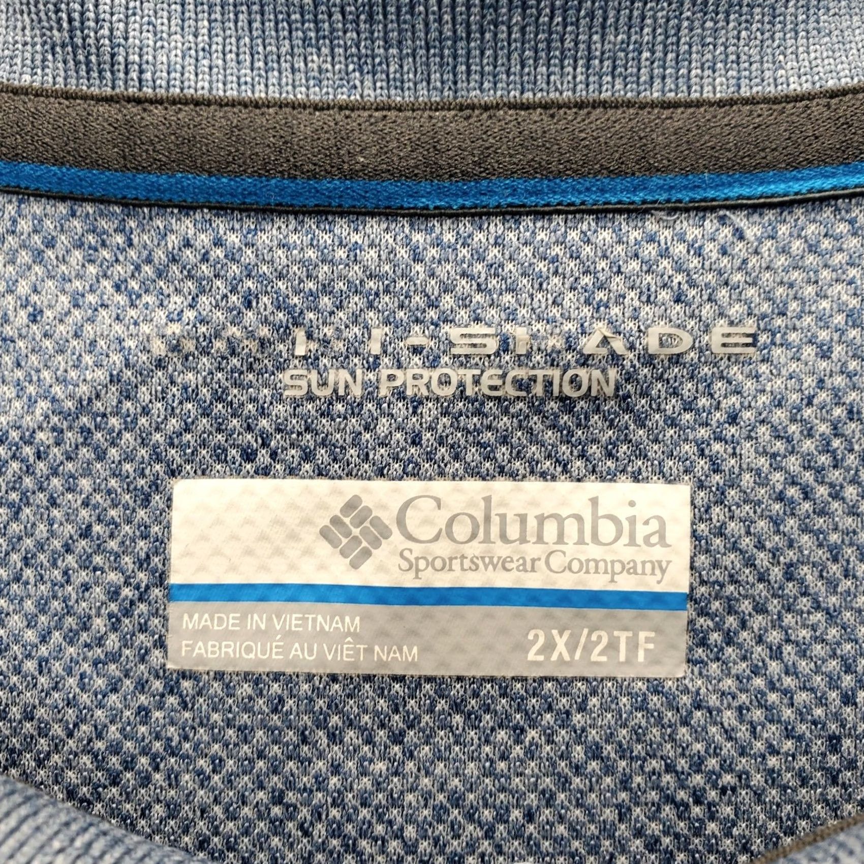 Vintage Columbia Polo Shirt Mens 2X Blue Omni-Shade Sun Protection Short Sleeve Collared Shirt Size US XXL / EU 58 / 5 - 5 Thumbnail