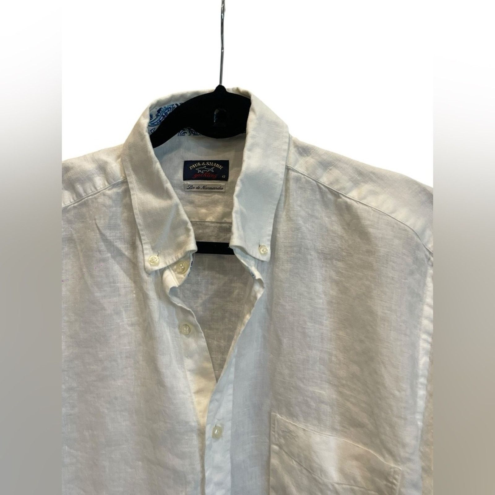 Paul & Shark Paul Shark Men’s Linen Long sleeves Shirt Size:42 Size US L / EU 52-54 / 3 - 2 Thumbnail