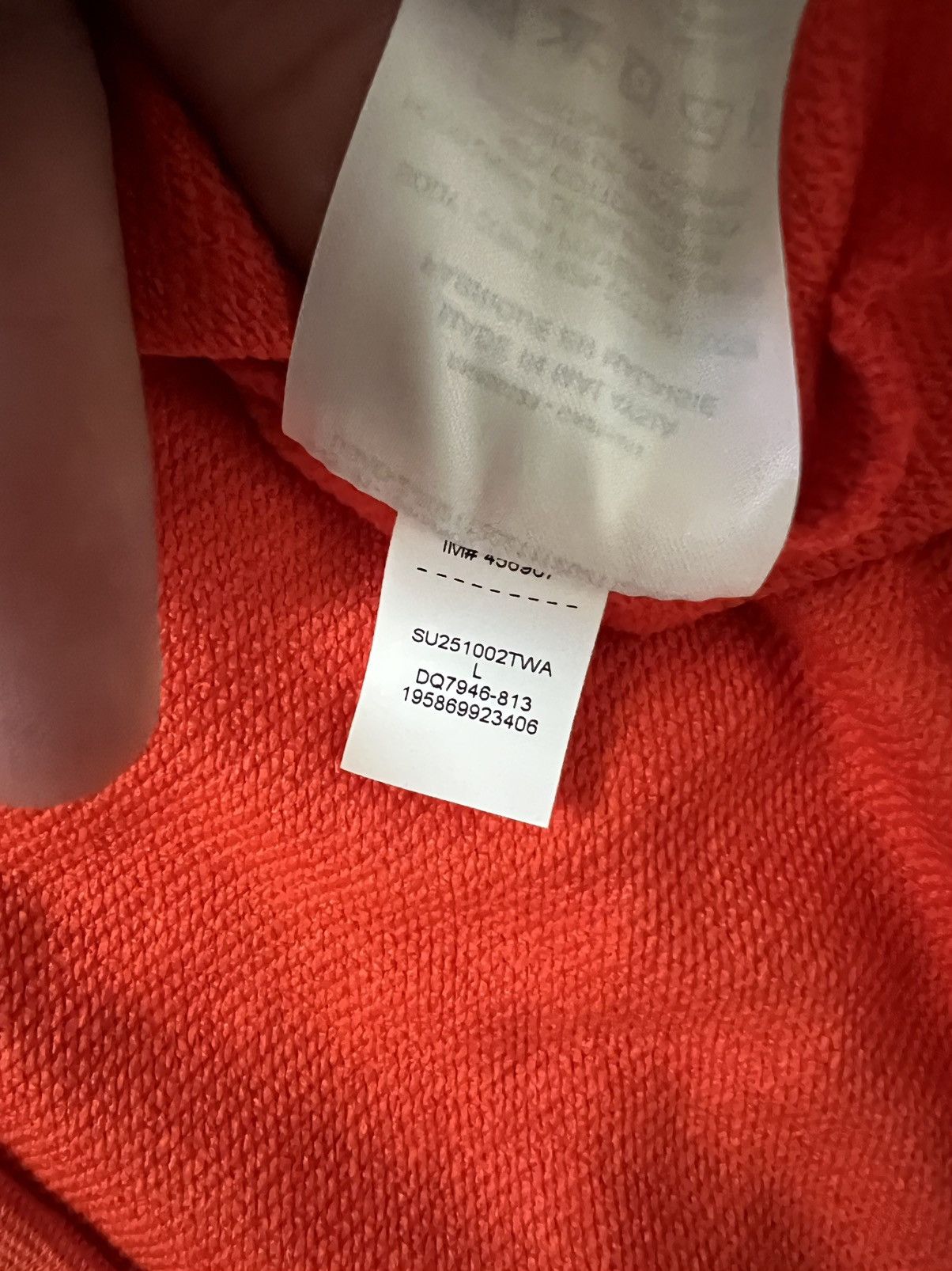 Jordan Brand Jordan Dri-FIT Fleece Sleeveless Hoodie Training Top Orange Size US L / EU 52-54 / 3 - 5 Thumbnail
