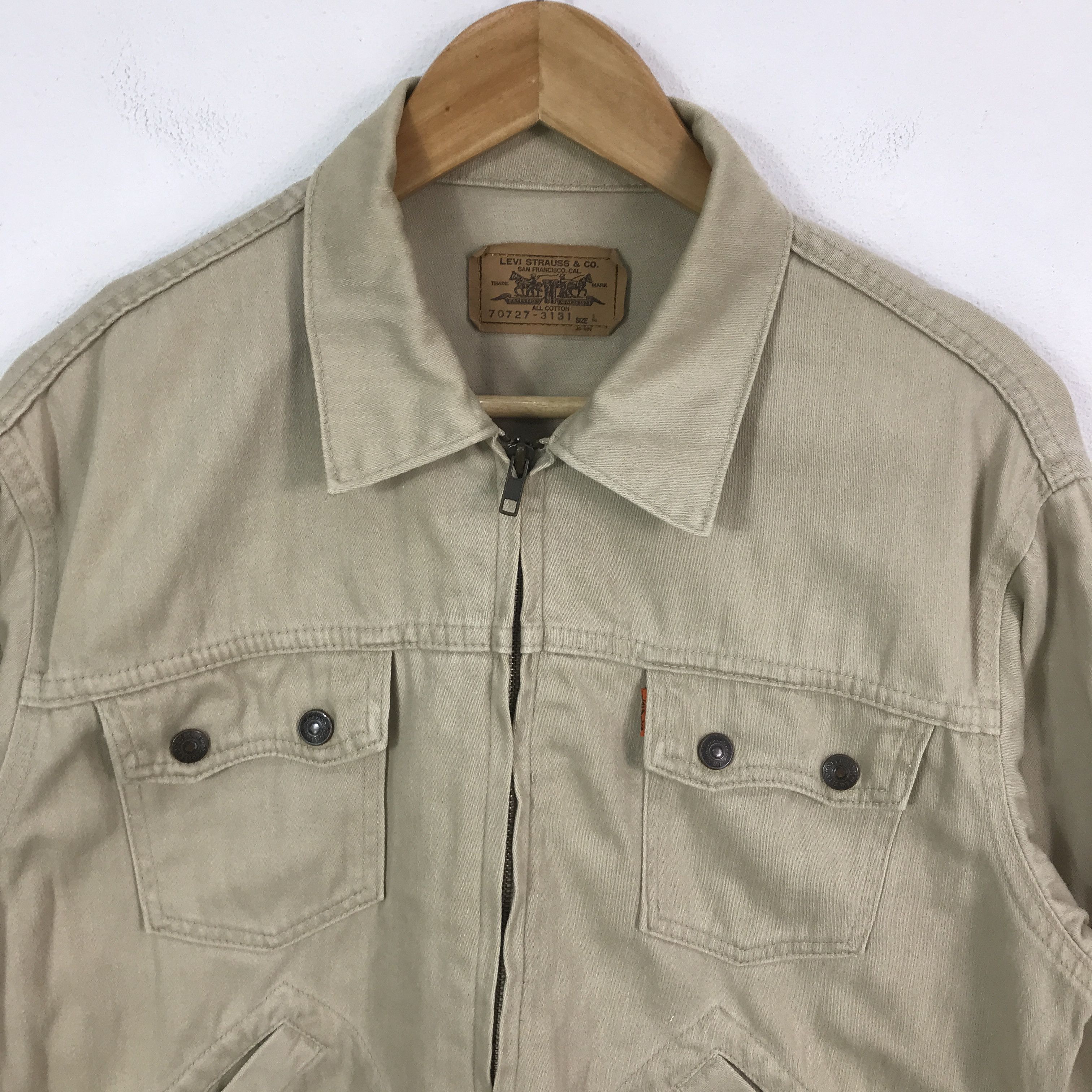 Levi's Levi's oren tag japan made zipper jacket Size US L / EU 52-54 / 3 - 3 Thumbnail