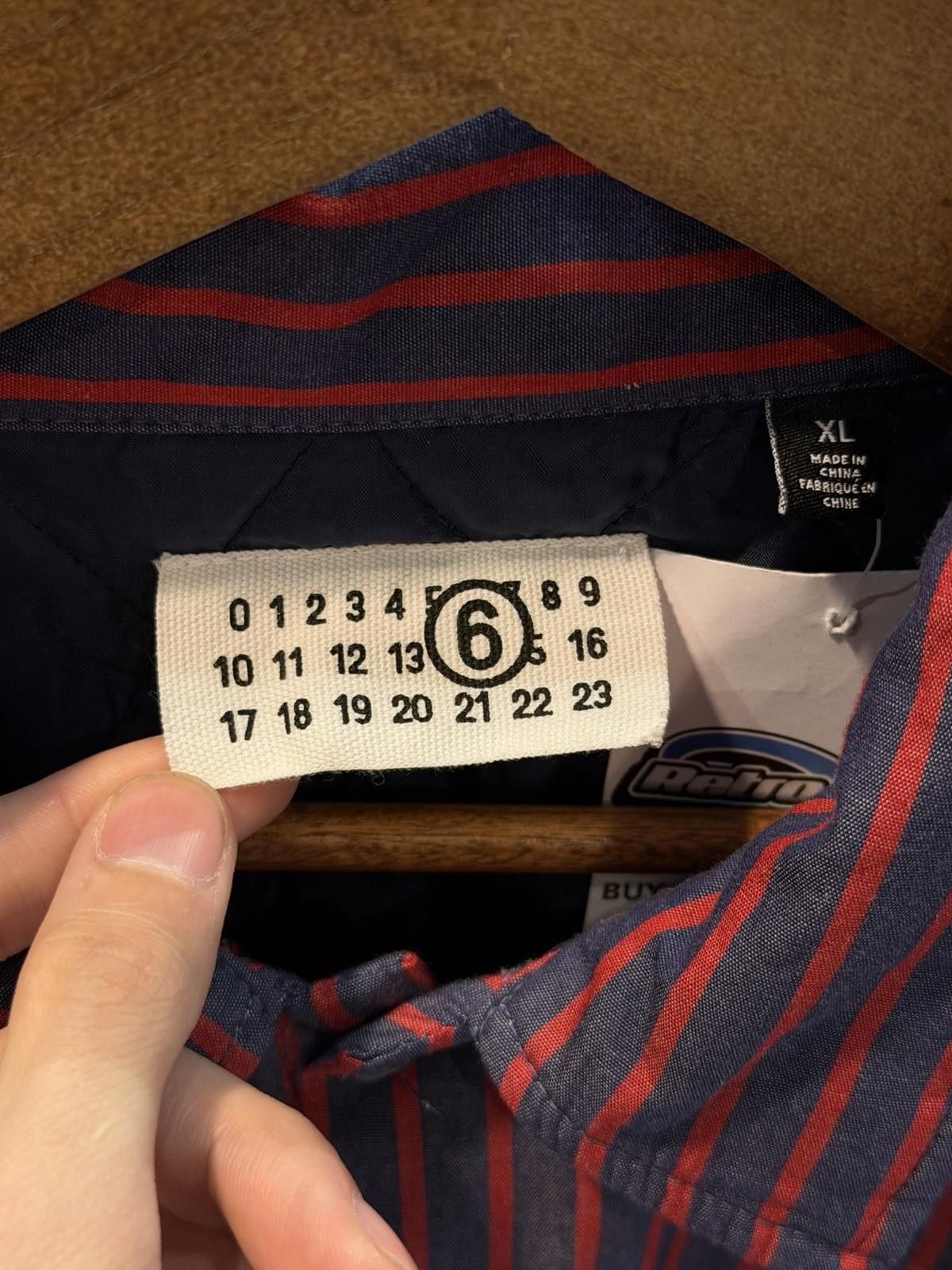 Supreme Supreme MM6 Maison Margiela Padded Shirt Stripe Size XL Size US XL / EU 56 / 4 - 10 Thumbnail