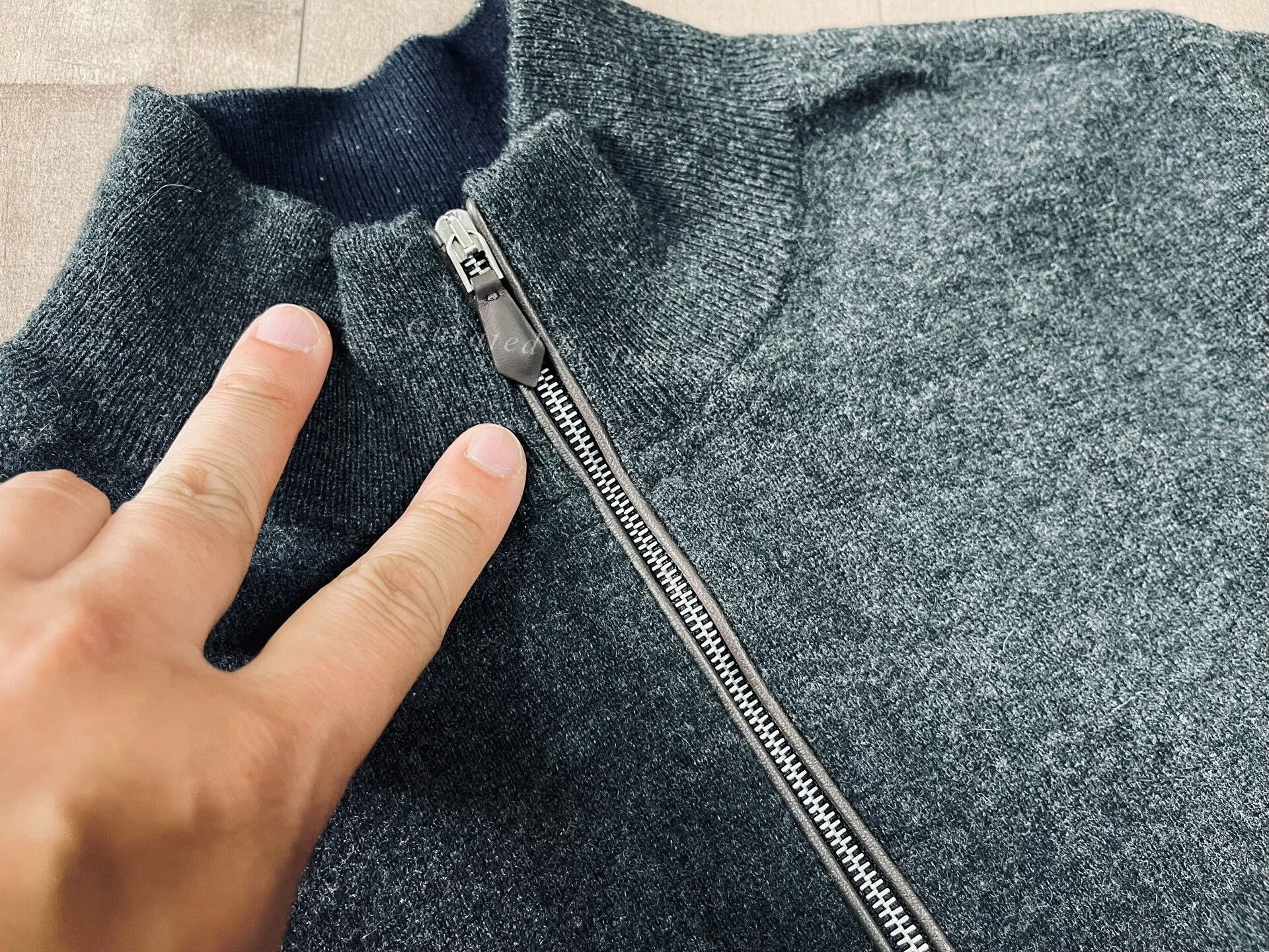 N.Peal N.peal Patchwork Cashmere Sweater Gray Size US S / EU 44-46 / 1 - 1 Thumbnail